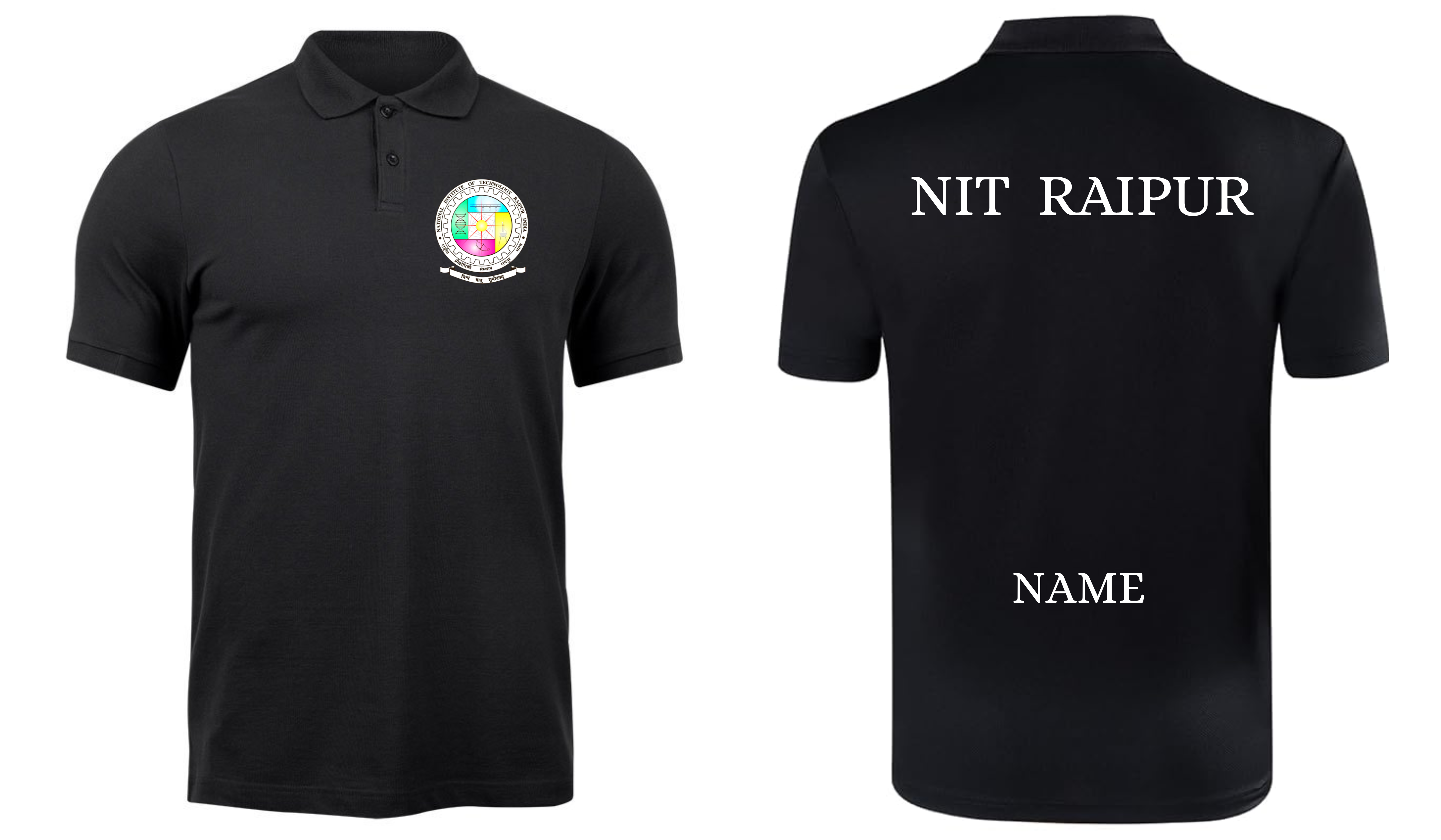 NIT Raipur POLO T-SHIRT Classic Design ( Ak design )
