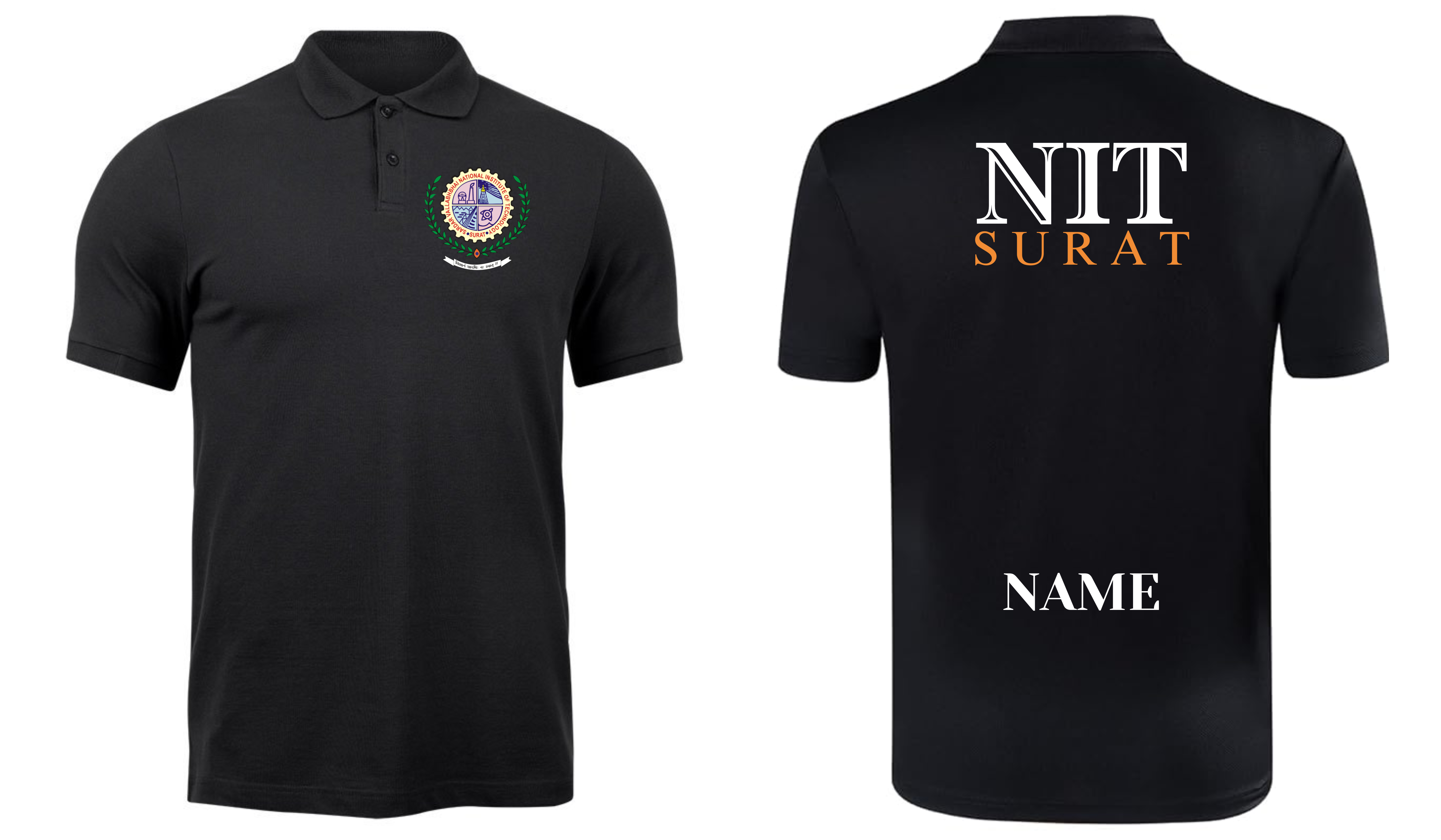 NIT Surat POLO T-SHIRT ITC Century Handtooled Design ( Ak design )