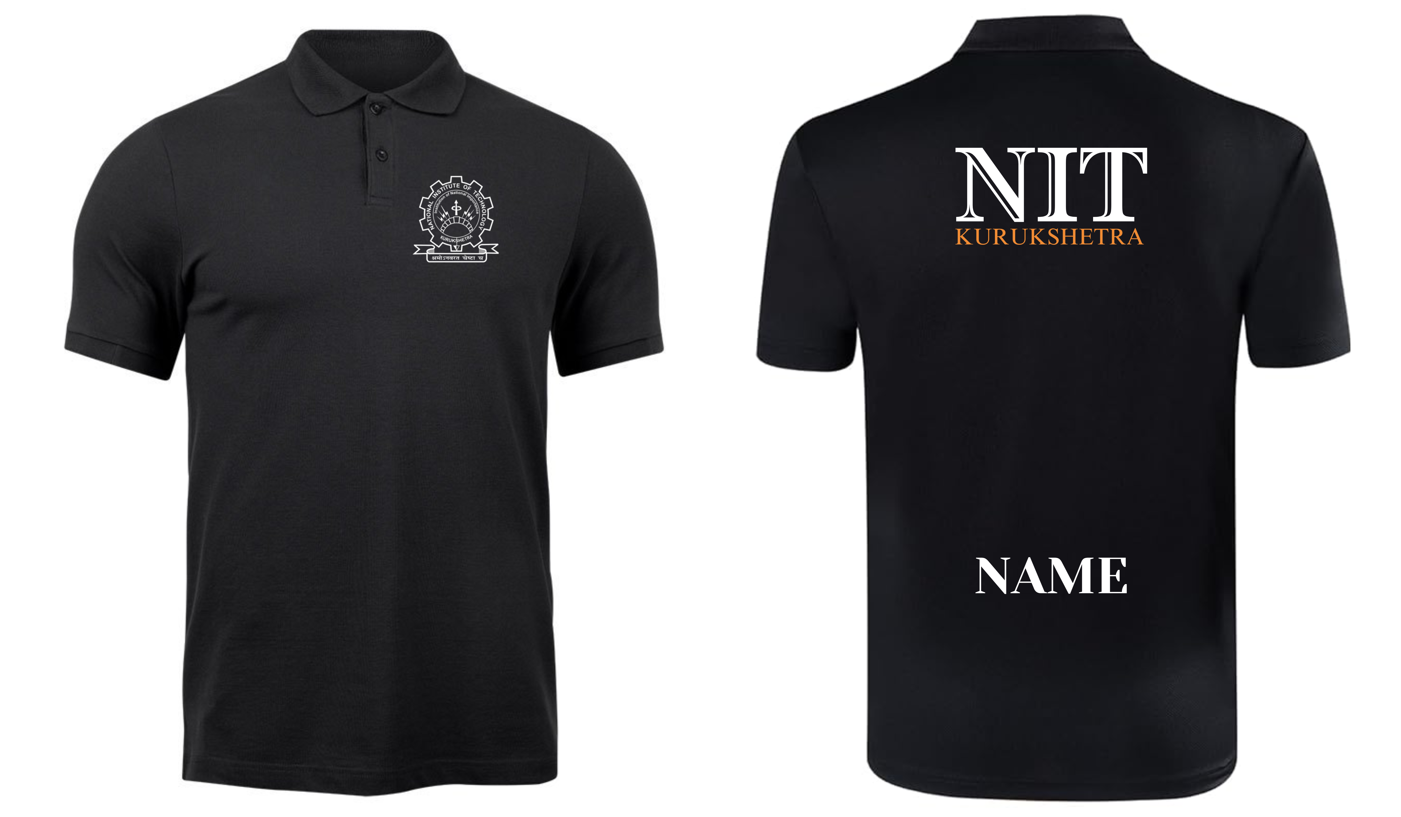 NIT Kurukshetra POLO T-SHIRT ITC Century handtooled Design ( Ak design )