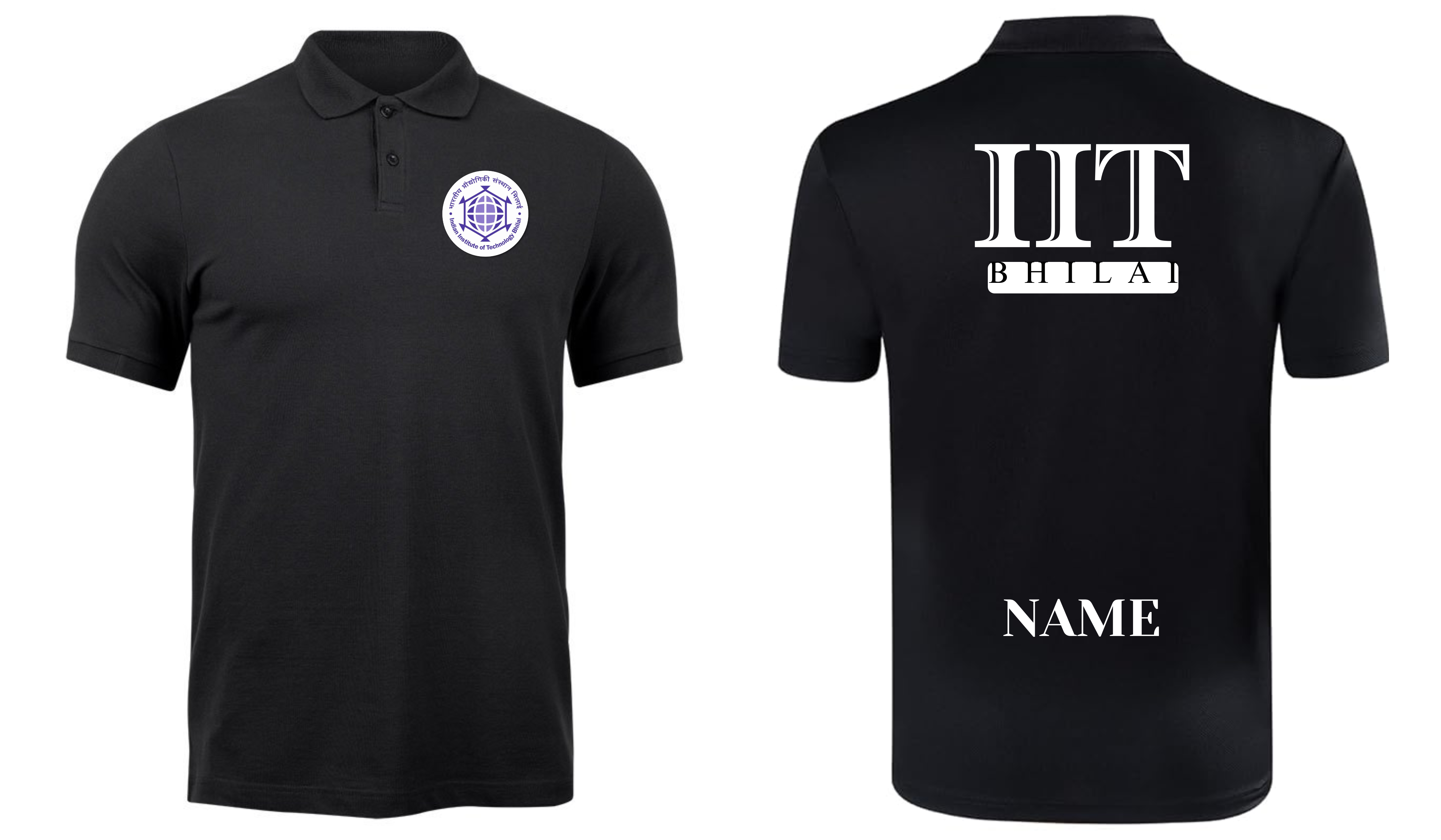 IIT BHILAI POLO T-SHIRT ITC Century Handtooled Design  ( Ak design )