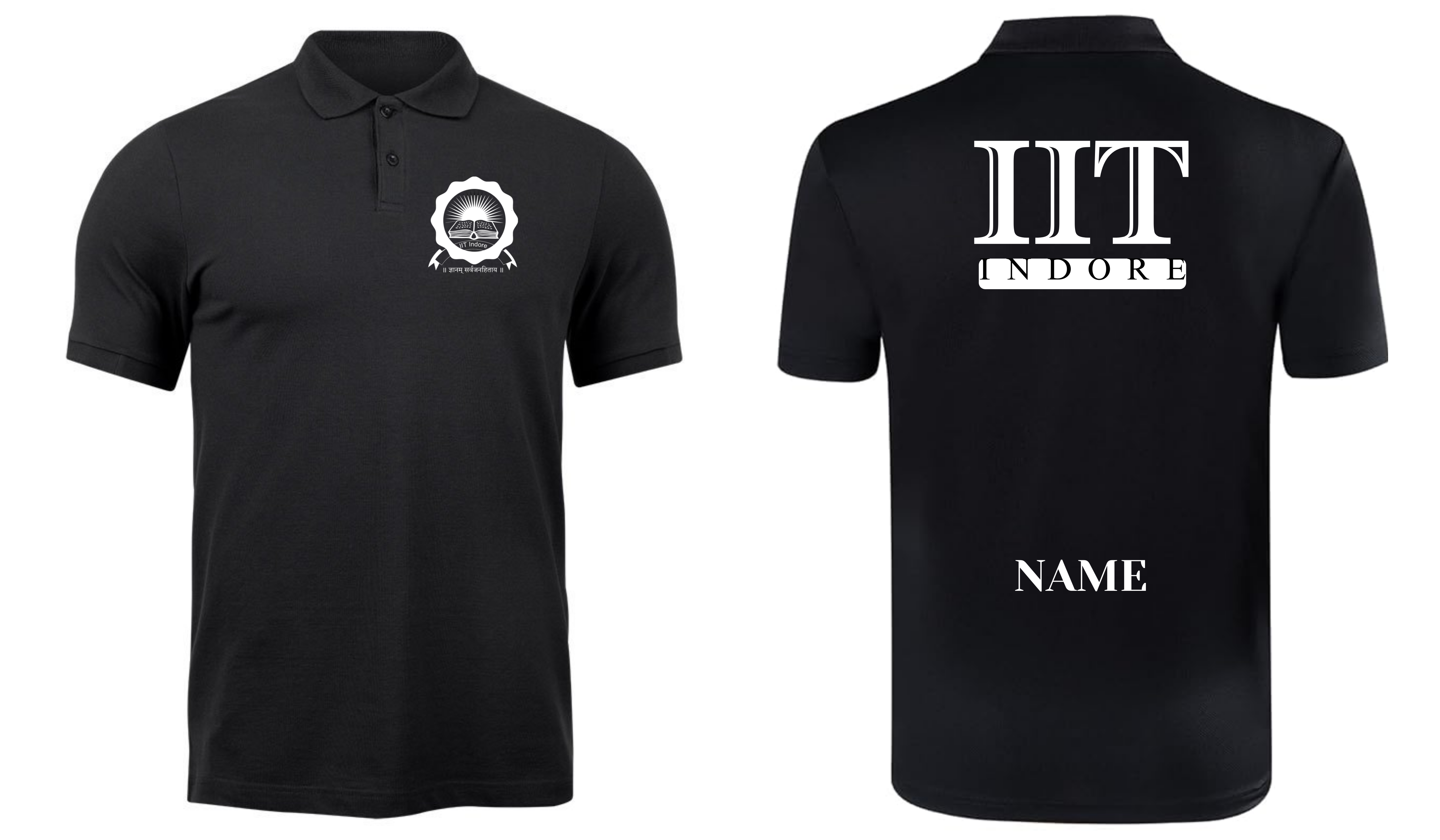 IIT INDORE POLO T-SHIRT  Design ITC Century Handtooled  Design ( Ak design )