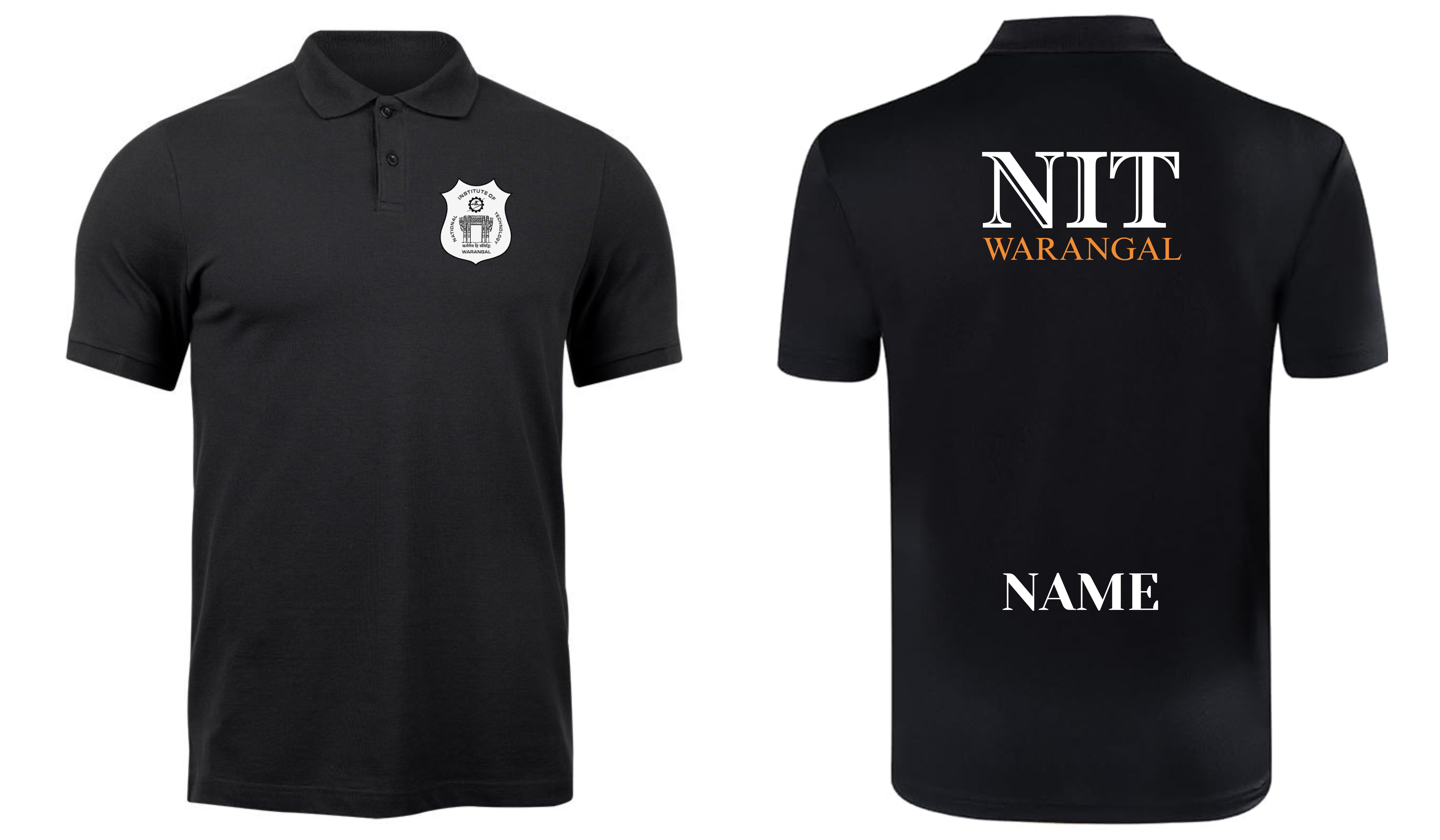 NIT Warangal POLO T-SHIRT ITC Century Handtooled Design ( Ak design )