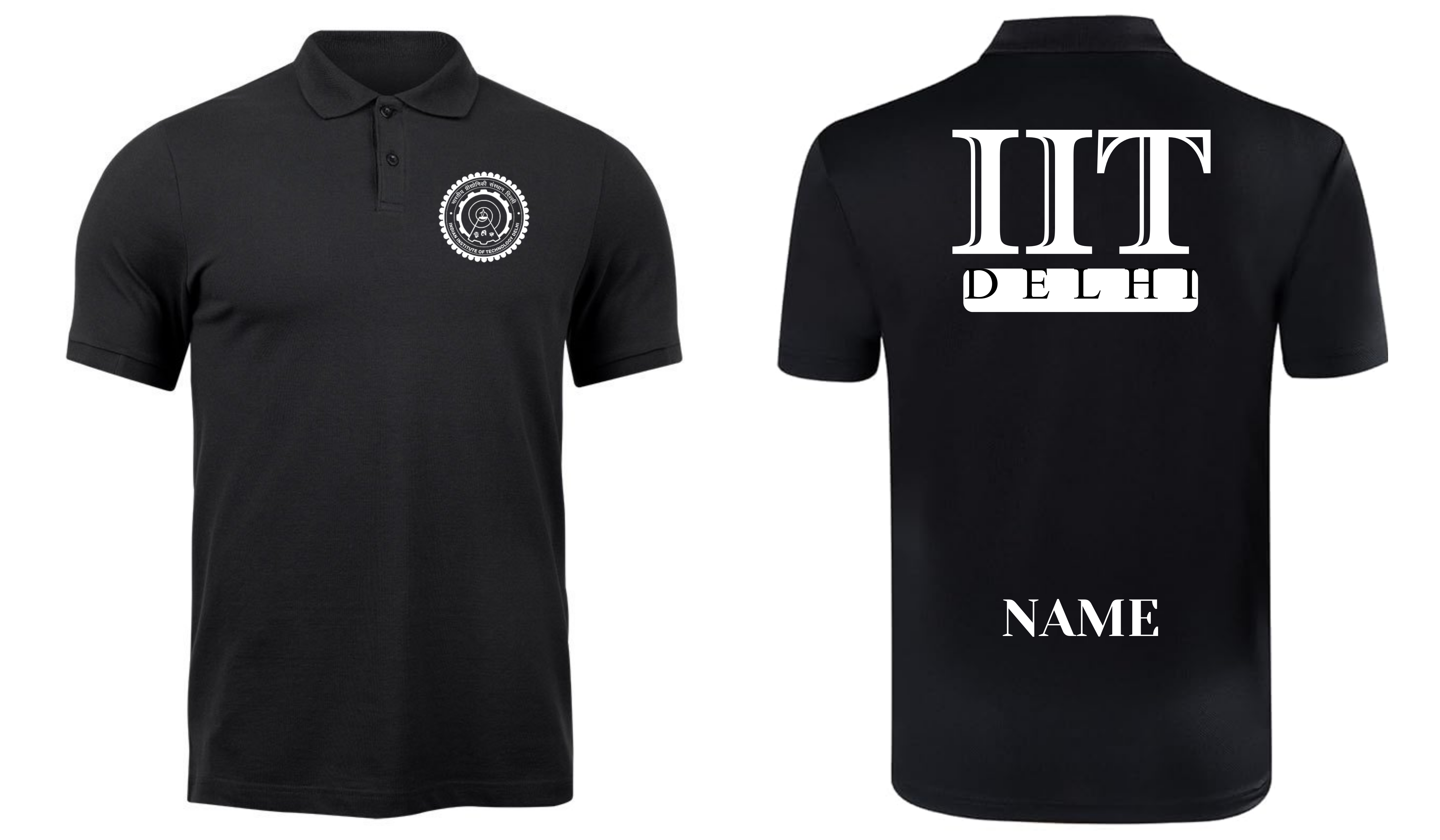 IIT DELHI POLO T-SHIRT ITC Century Handtooled design