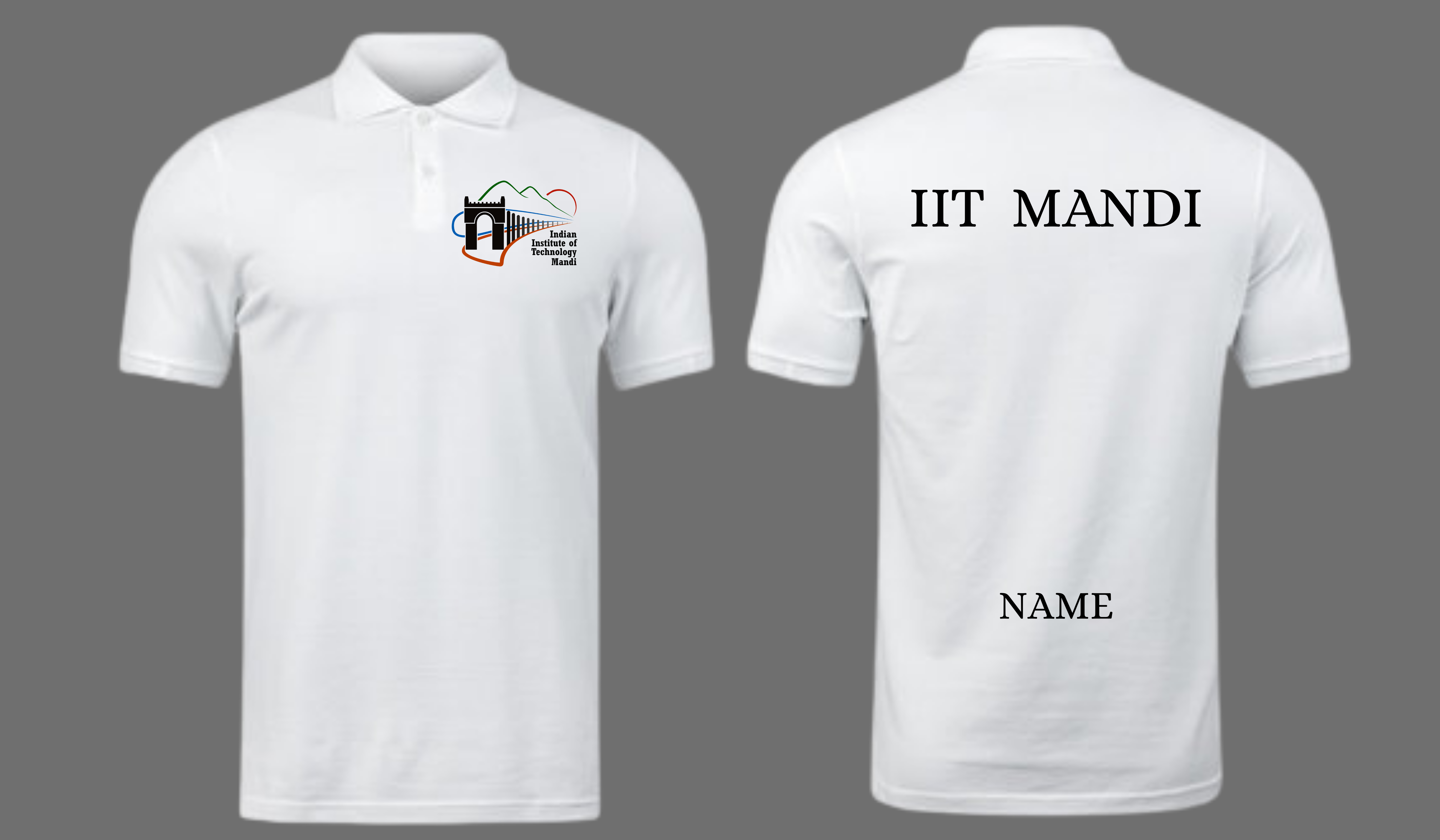 IIT Mandi Polo T-SHIRT Classic Design ( CampusCart Design )