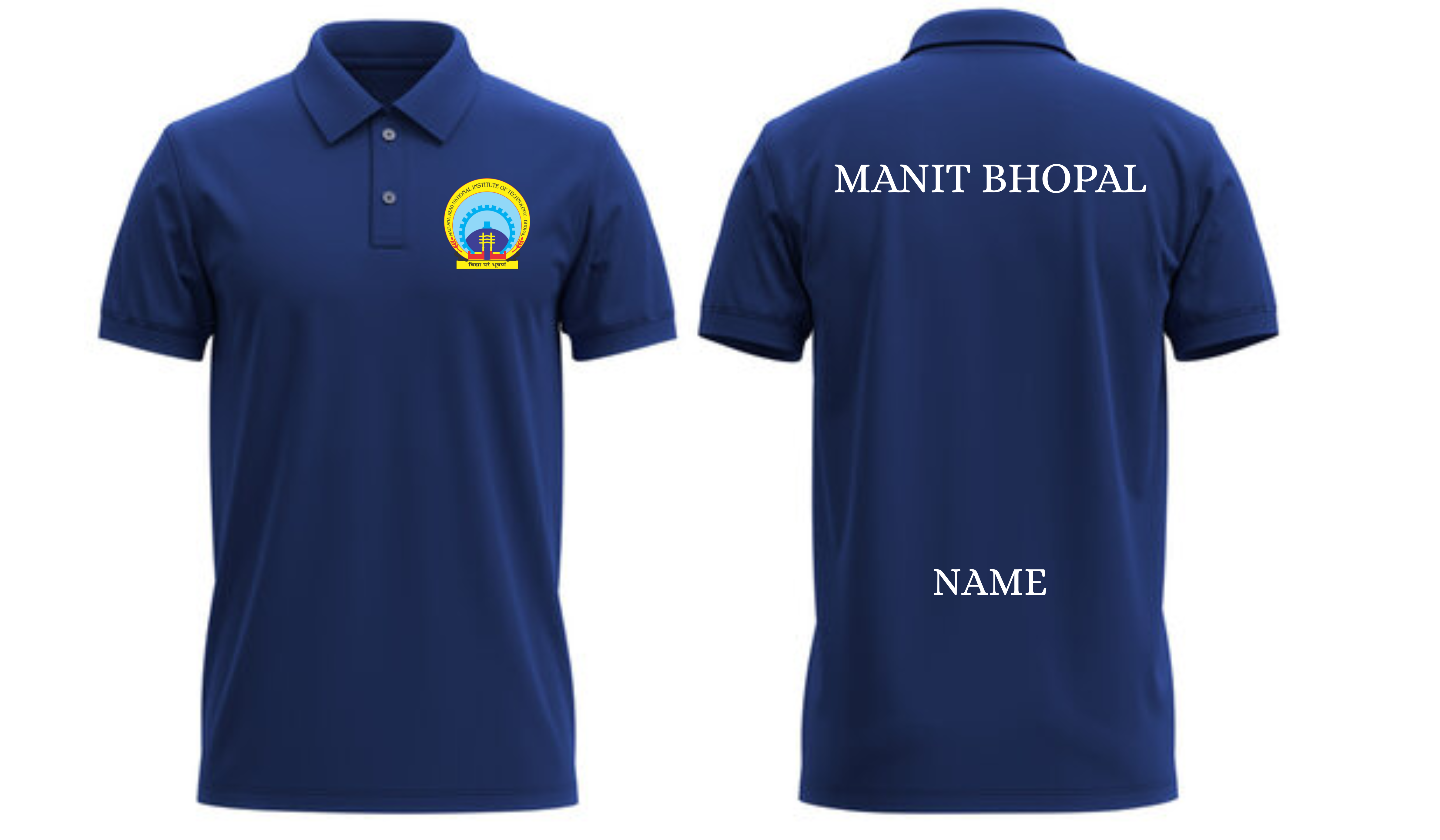 NIT BHOPAL POLO T-SHIRT Classic Design  ( Ak design )
