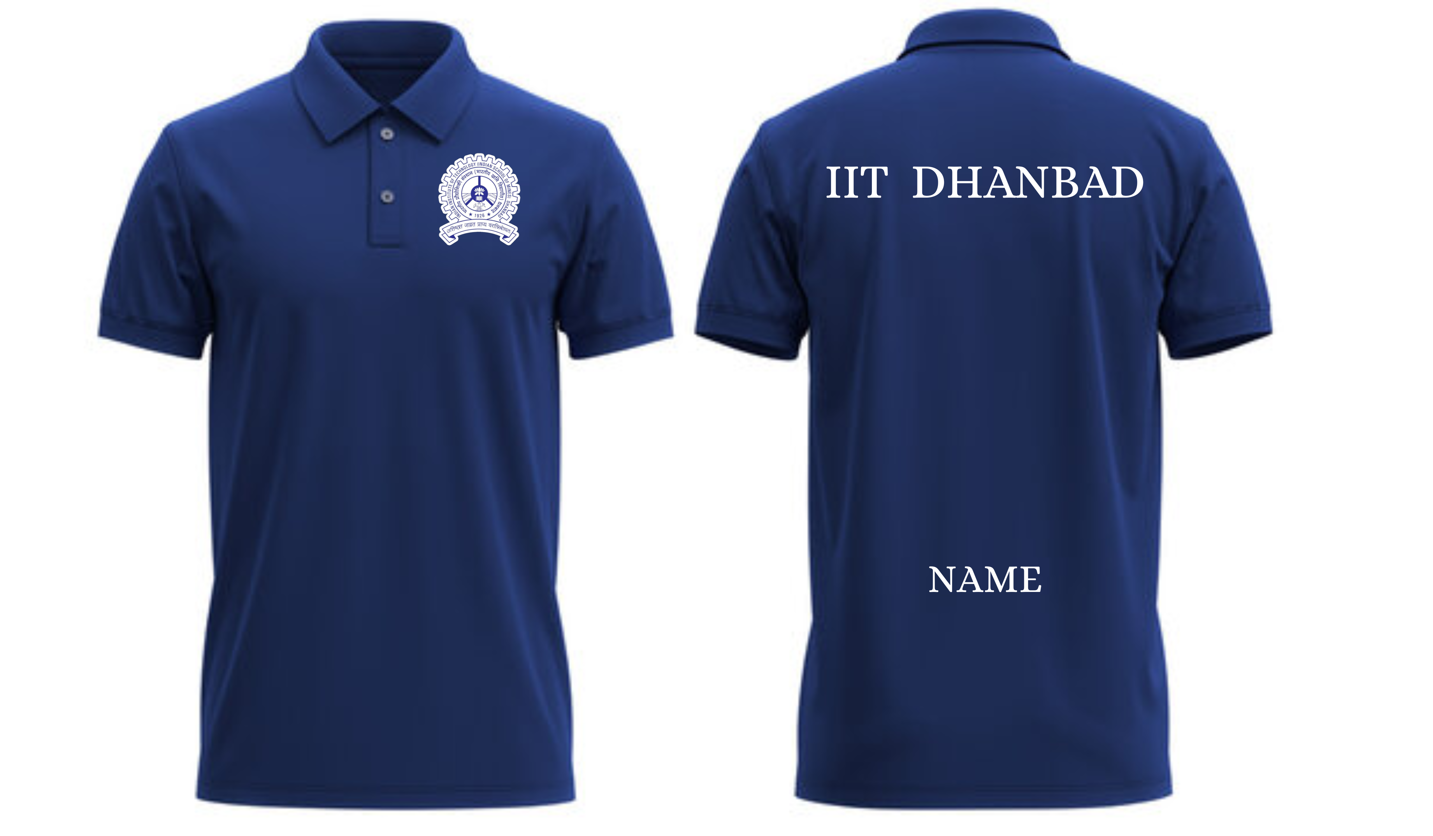 IIT Dhanbad POLO T-SHIRT Classic Design ( Ak design )
