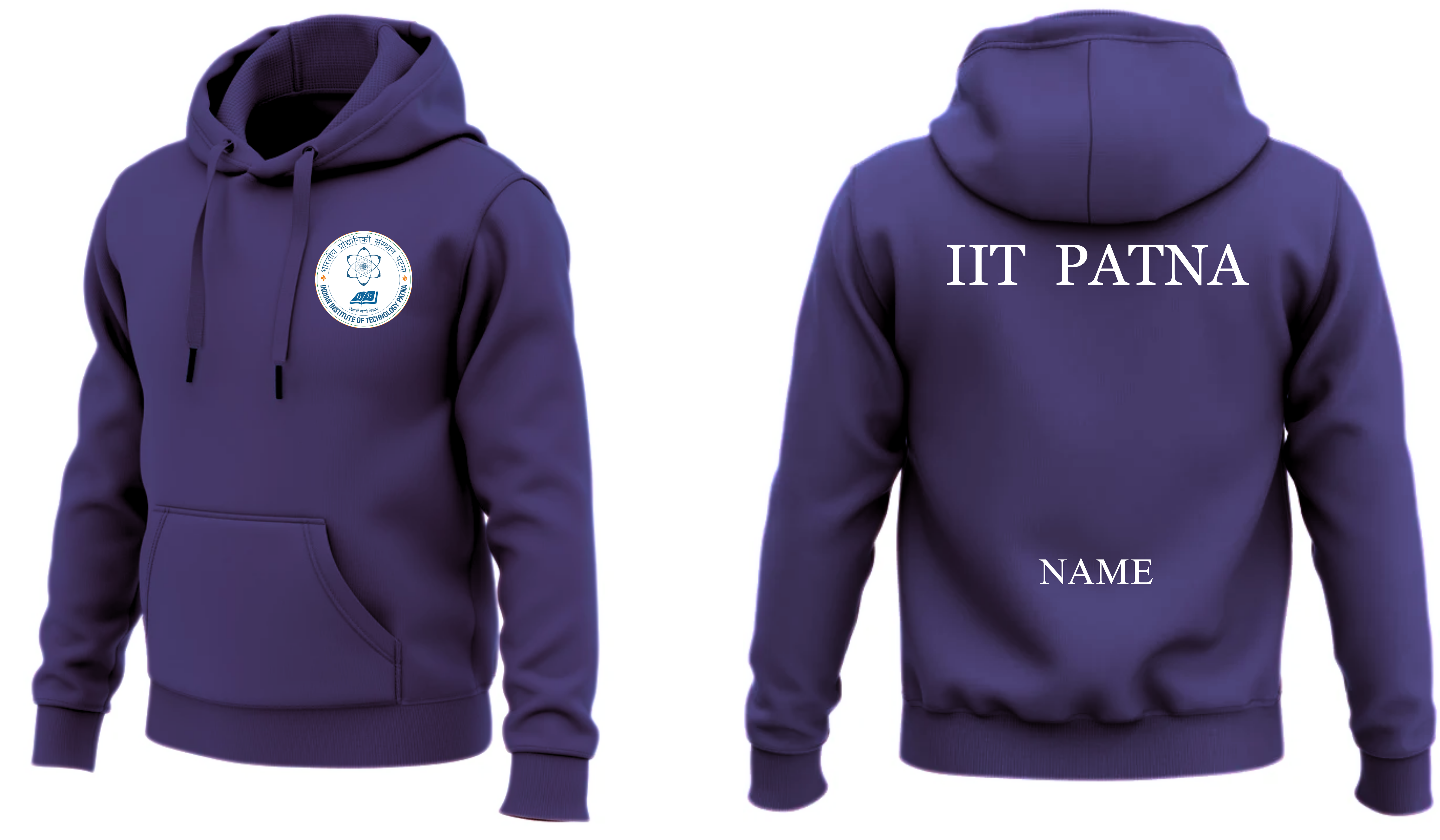 IIT PATNA Hoodies Classic Design  ( Ak Design )