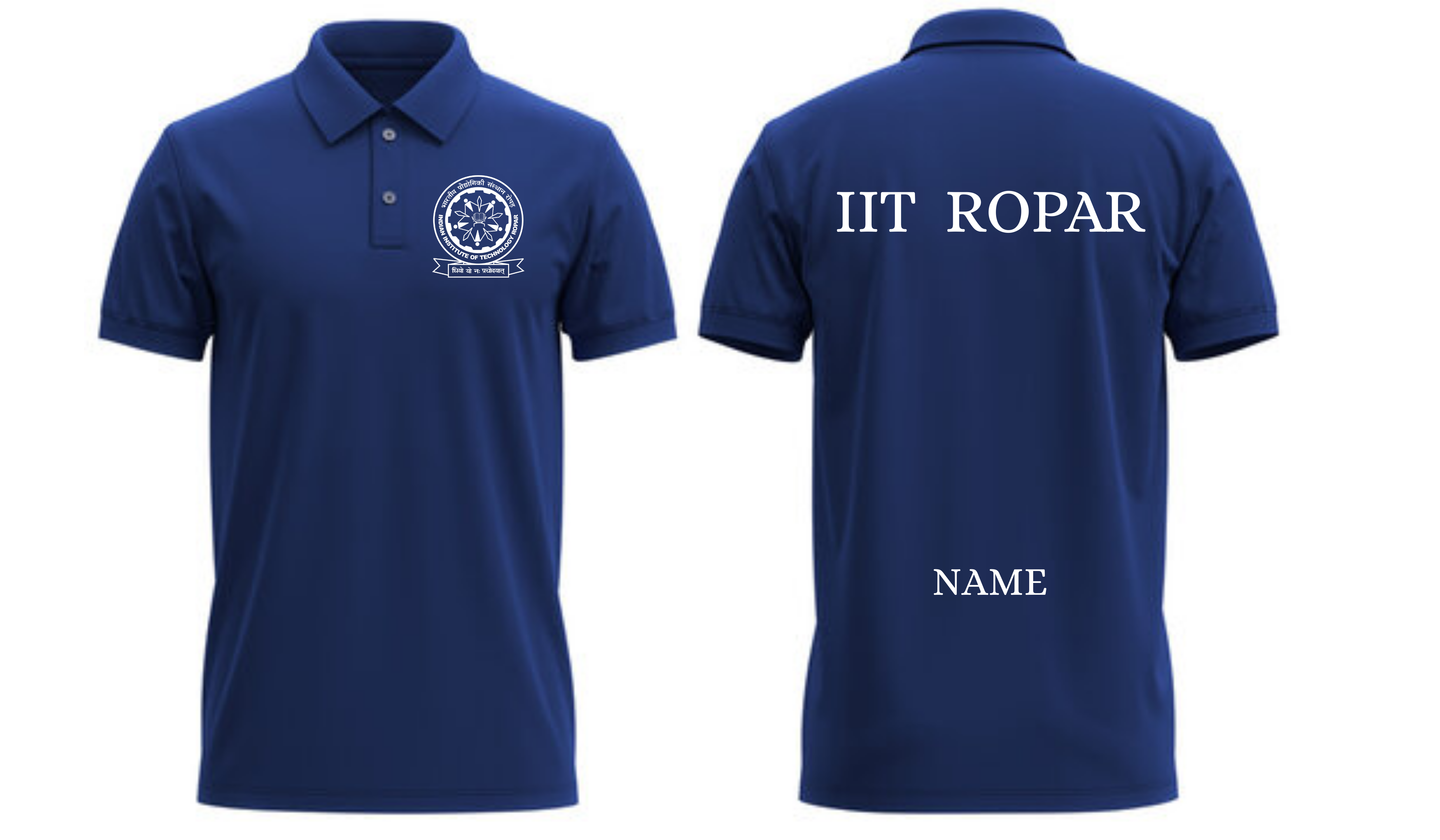 IIT ROPAR POLO T-SHIRT Classic Design ( Ak design )