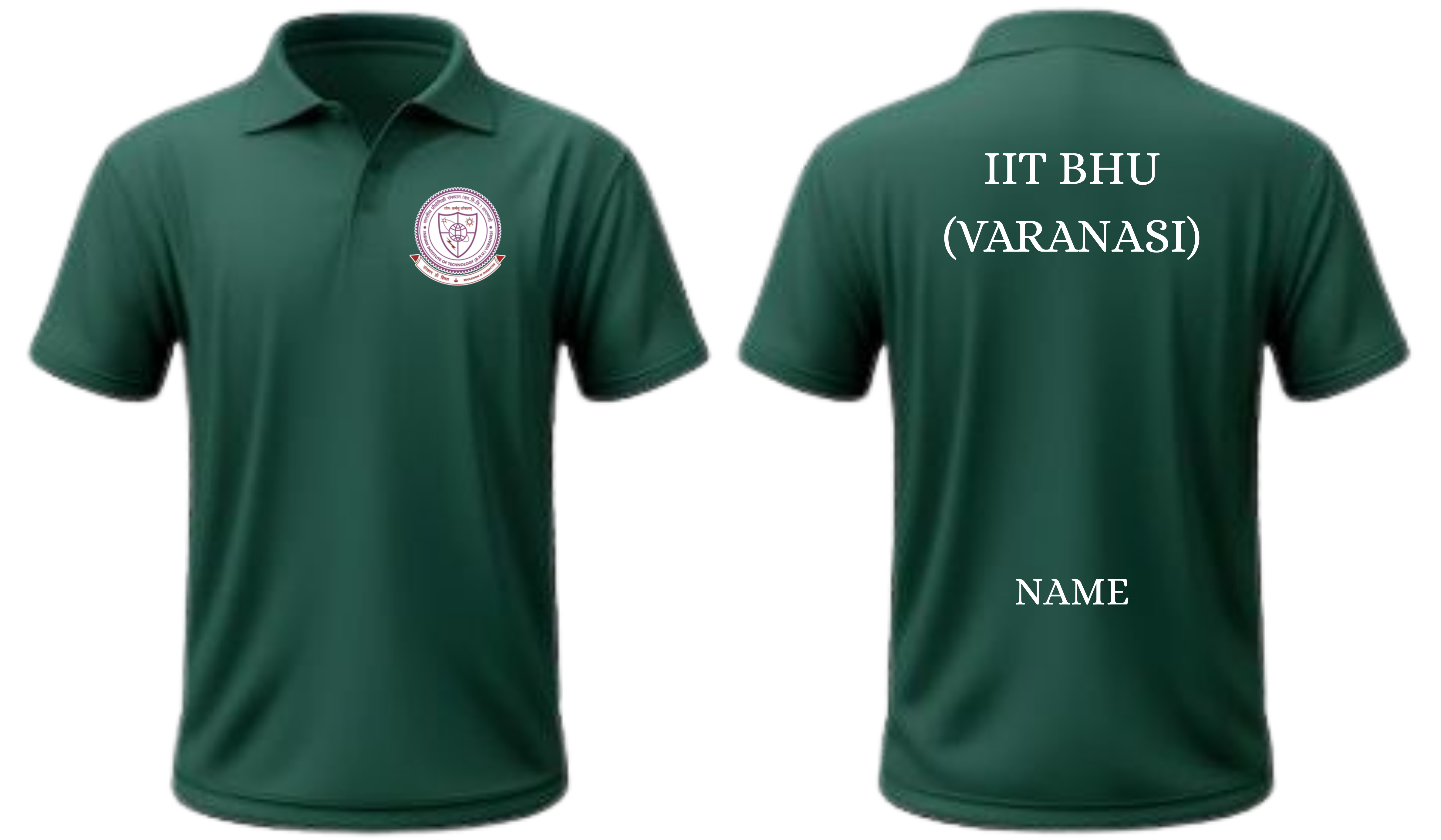 IIT BHU (VARANASI) POLO T-SHIRT Classic Design ( Ak design )
