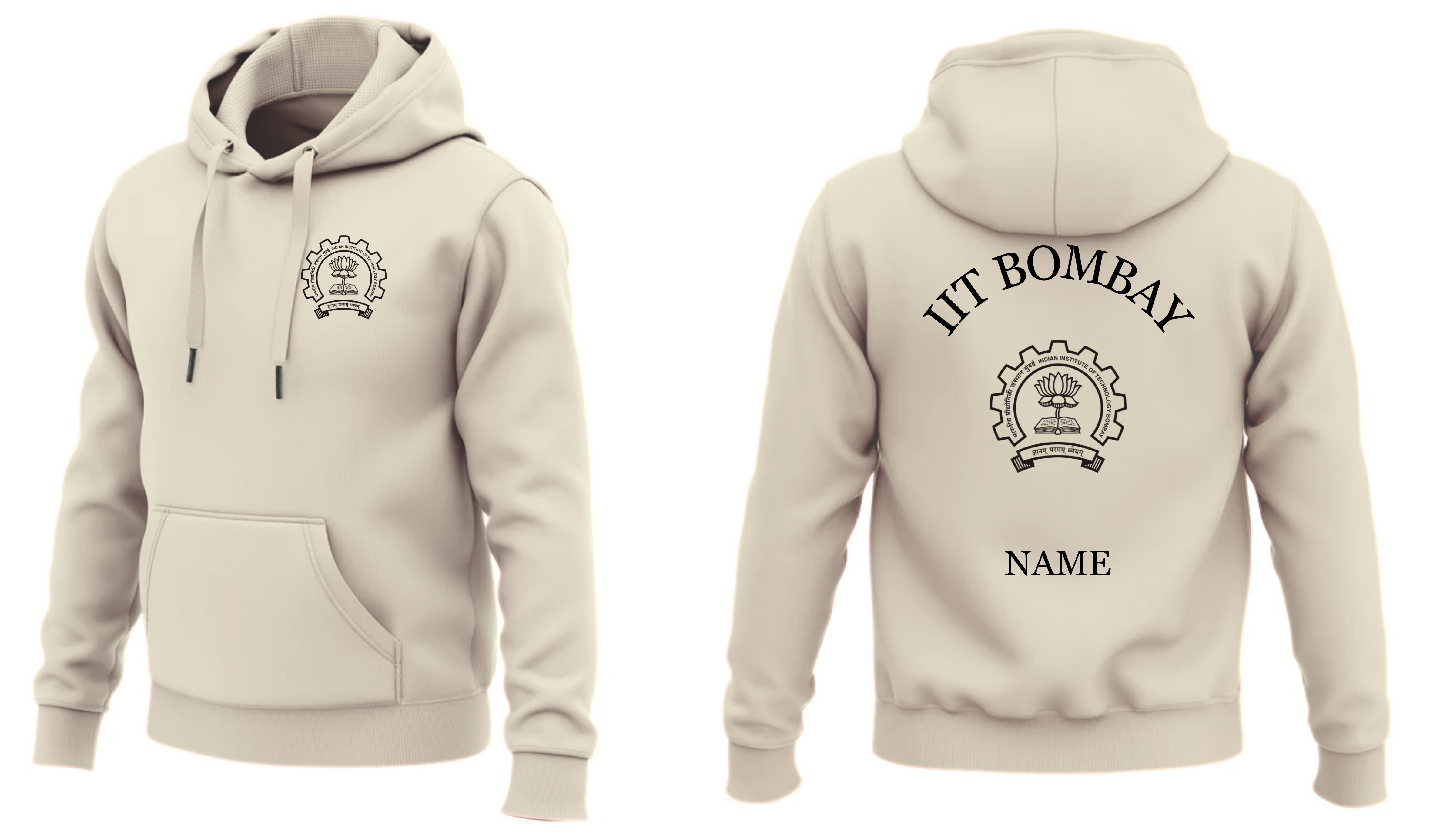 IIT BOMBAY Hoodies Classic Design 1 ( Ak Design )