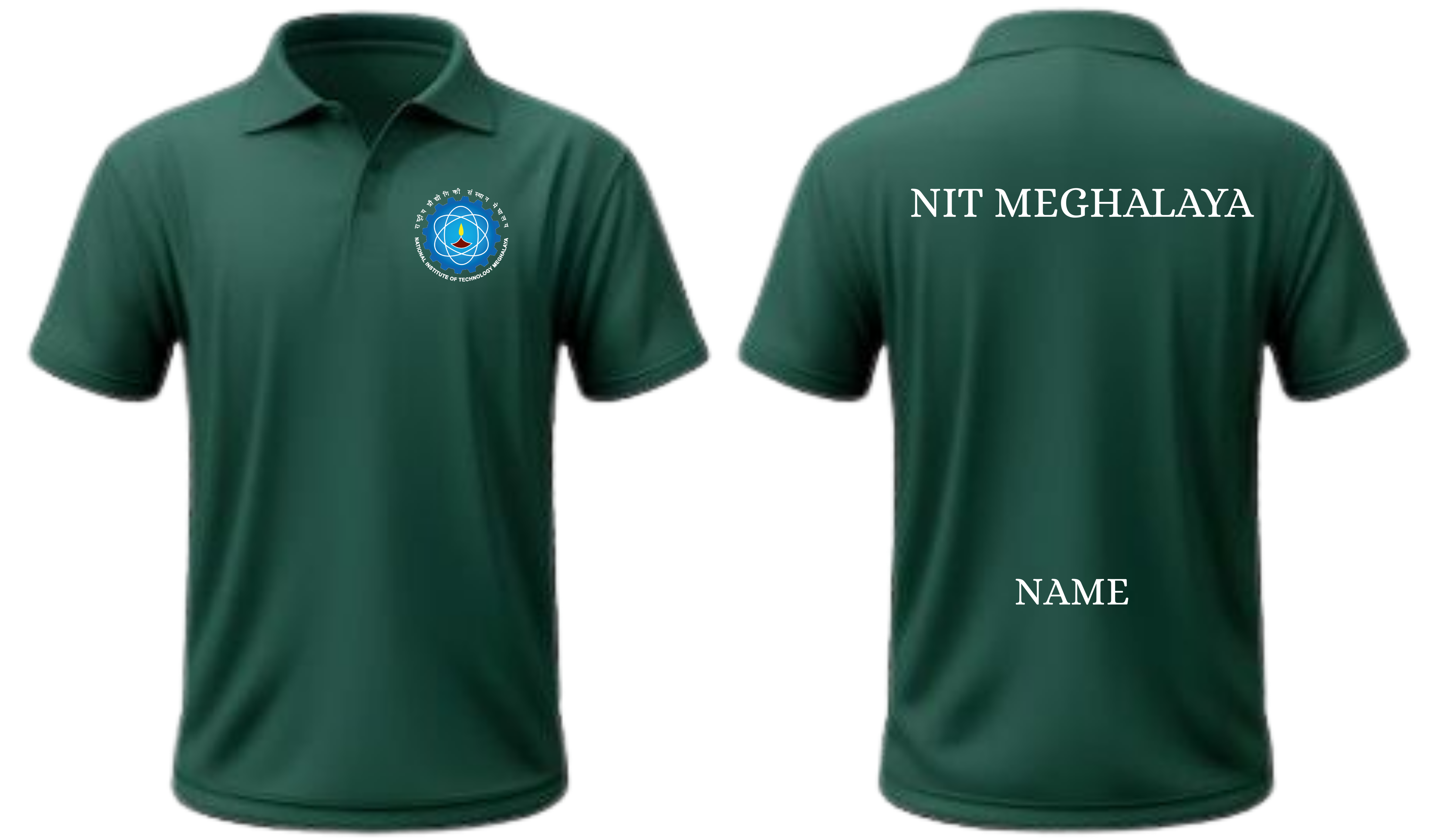 NIT Meghalaya POLO T-SHIRT Classic Design ( Ak design )