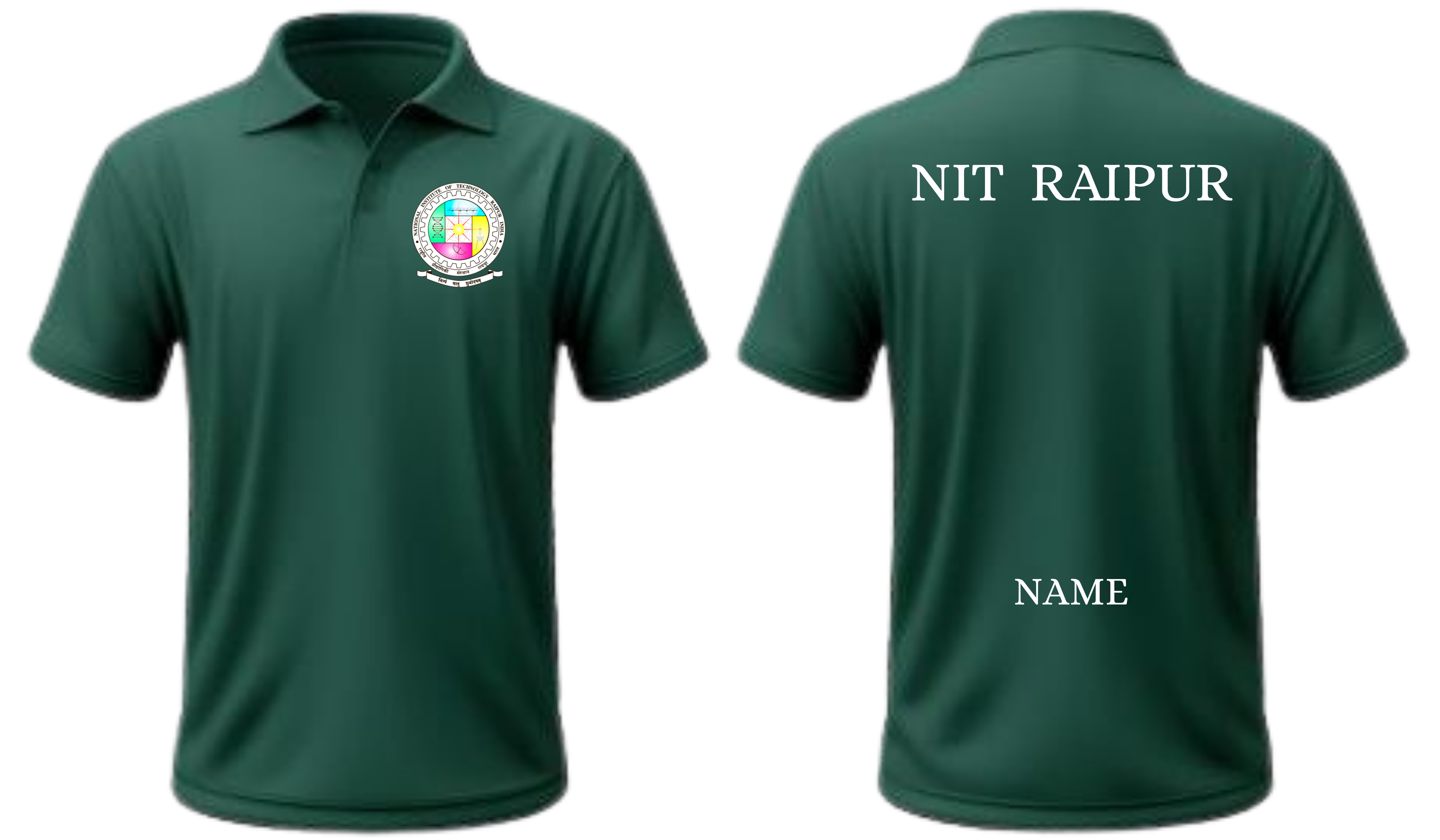 NIT Raipur POLO T-SHIRT Classic Design ( Ak design )