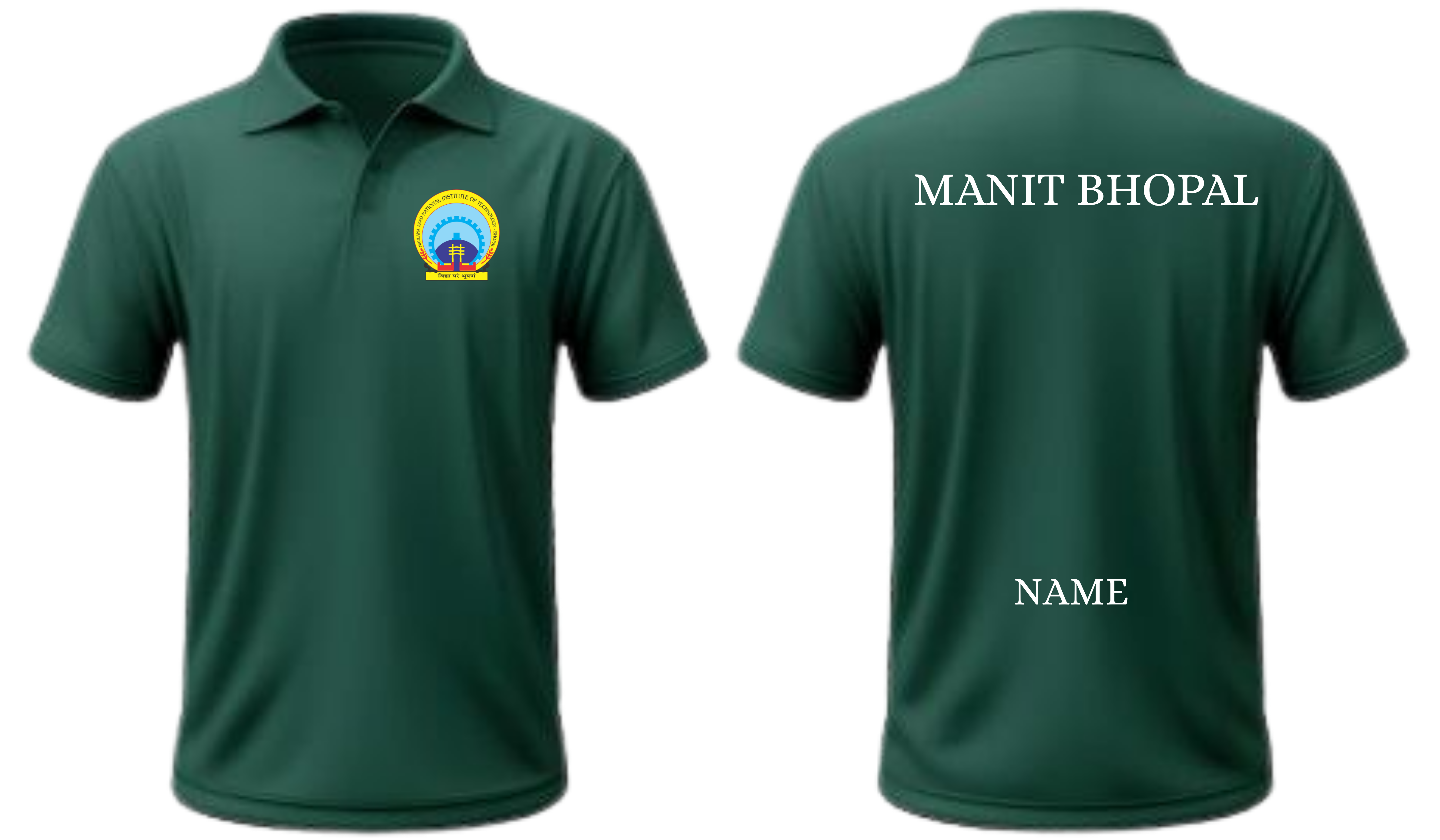 NIT BHOPAL POLO T-SHIRT Classic Design  ( Ak design )