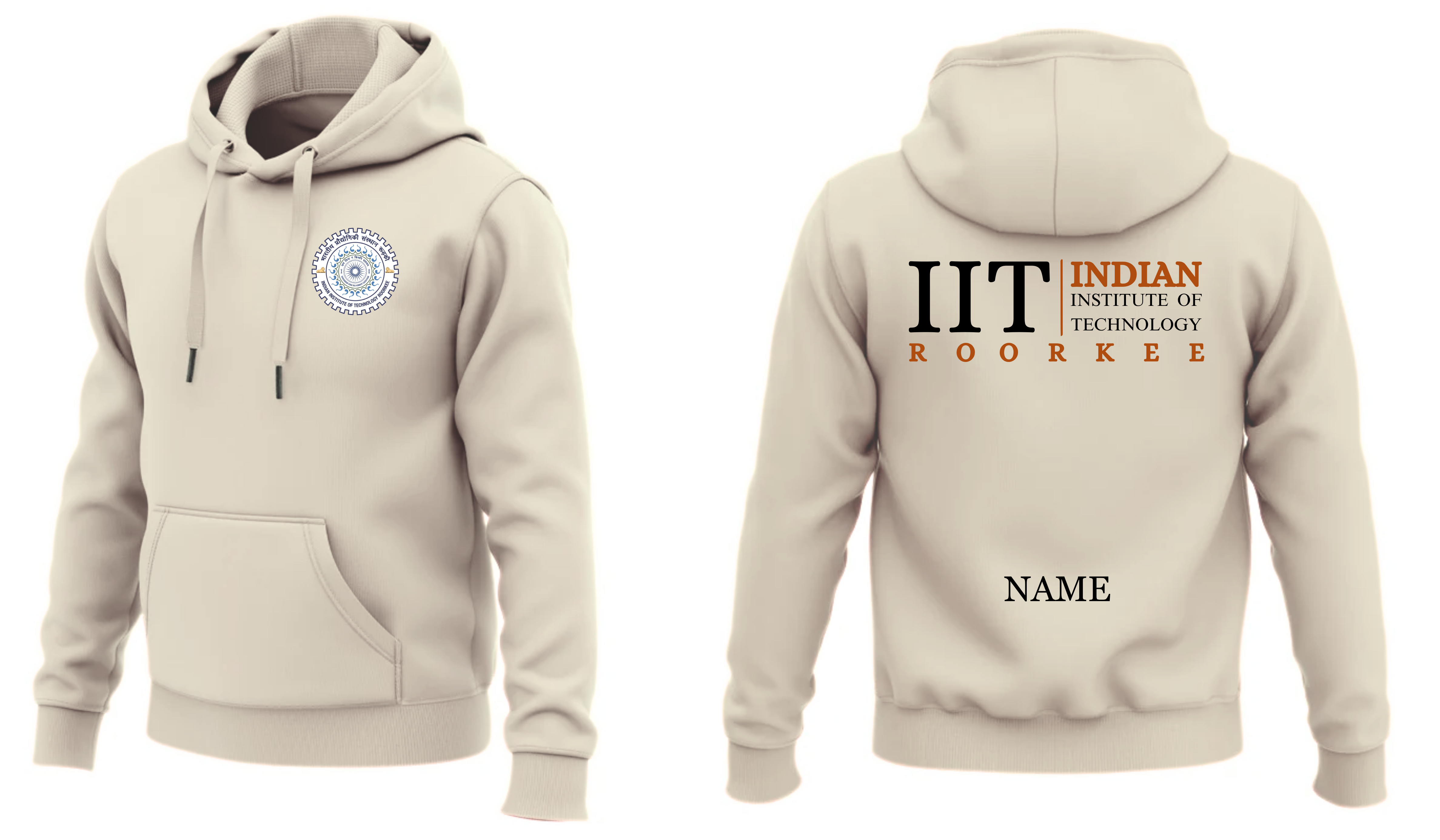 IIT ROORKEE Hoodies Classic Design 2 ( Ak Design )
