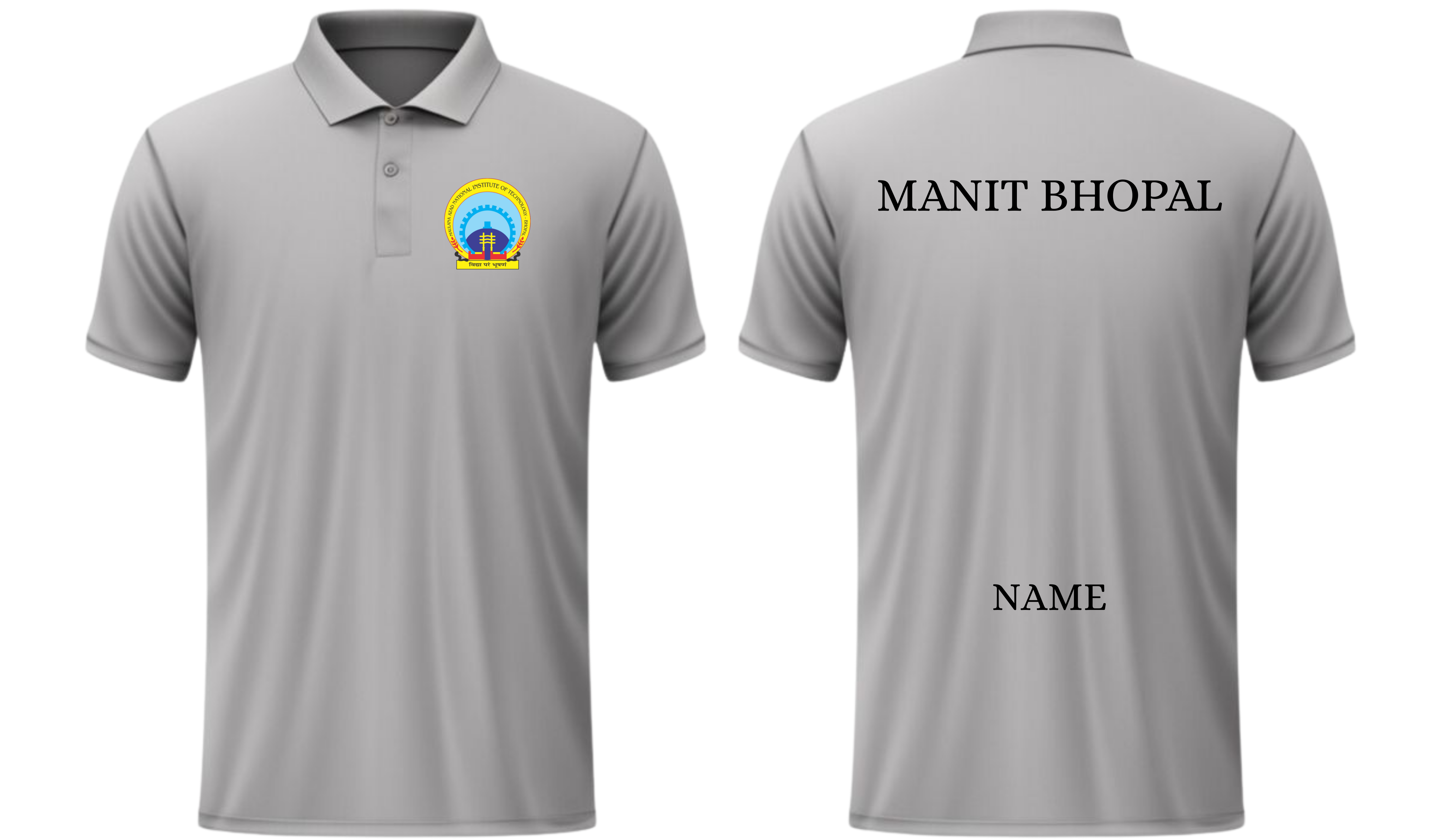 NIT BHOPAL POLO T-SHIRT Classic Design  ( Ak design )
