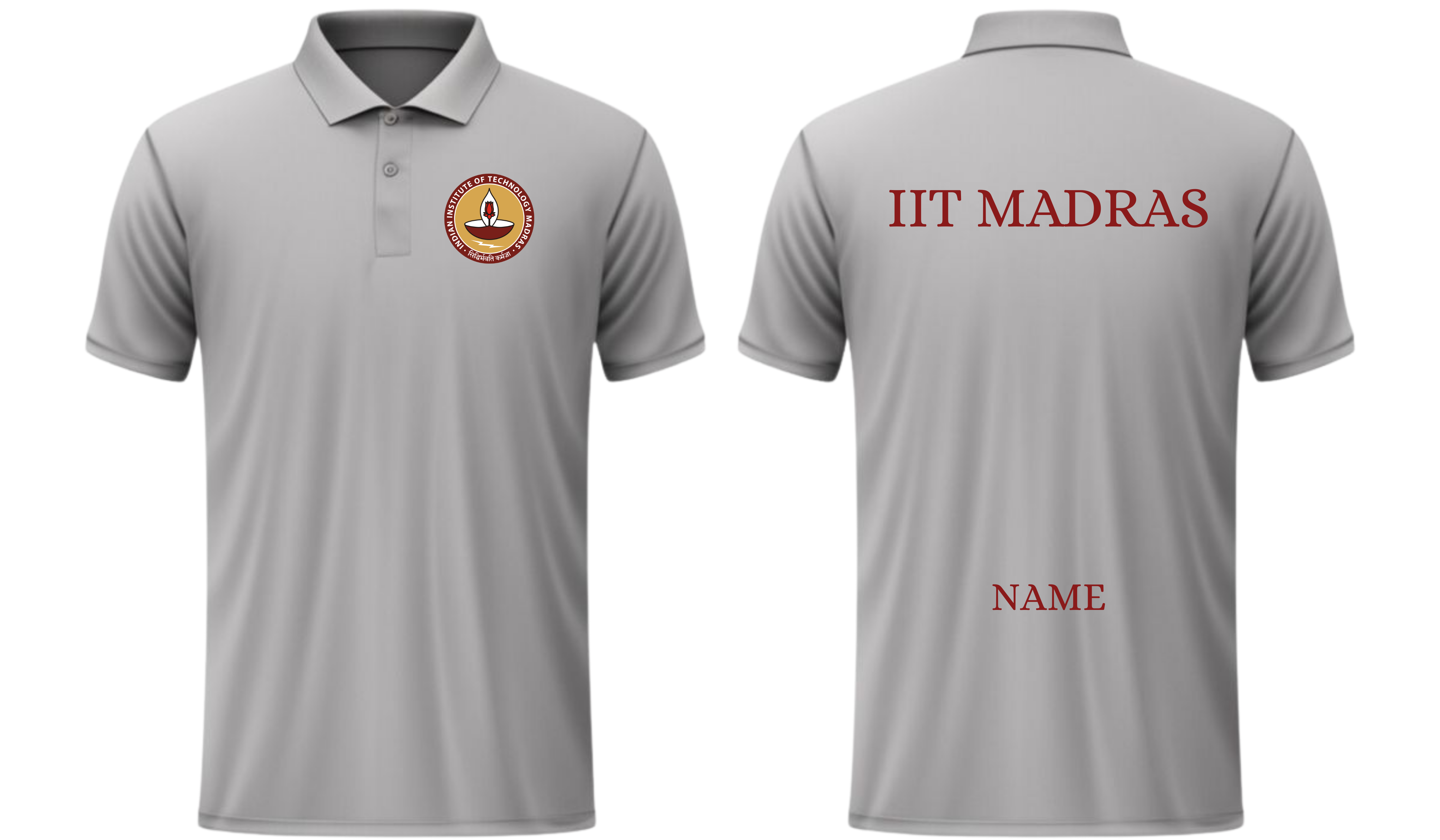 IIT MADRAS POLO T-SHIRT Classic Design  ( Ak design )