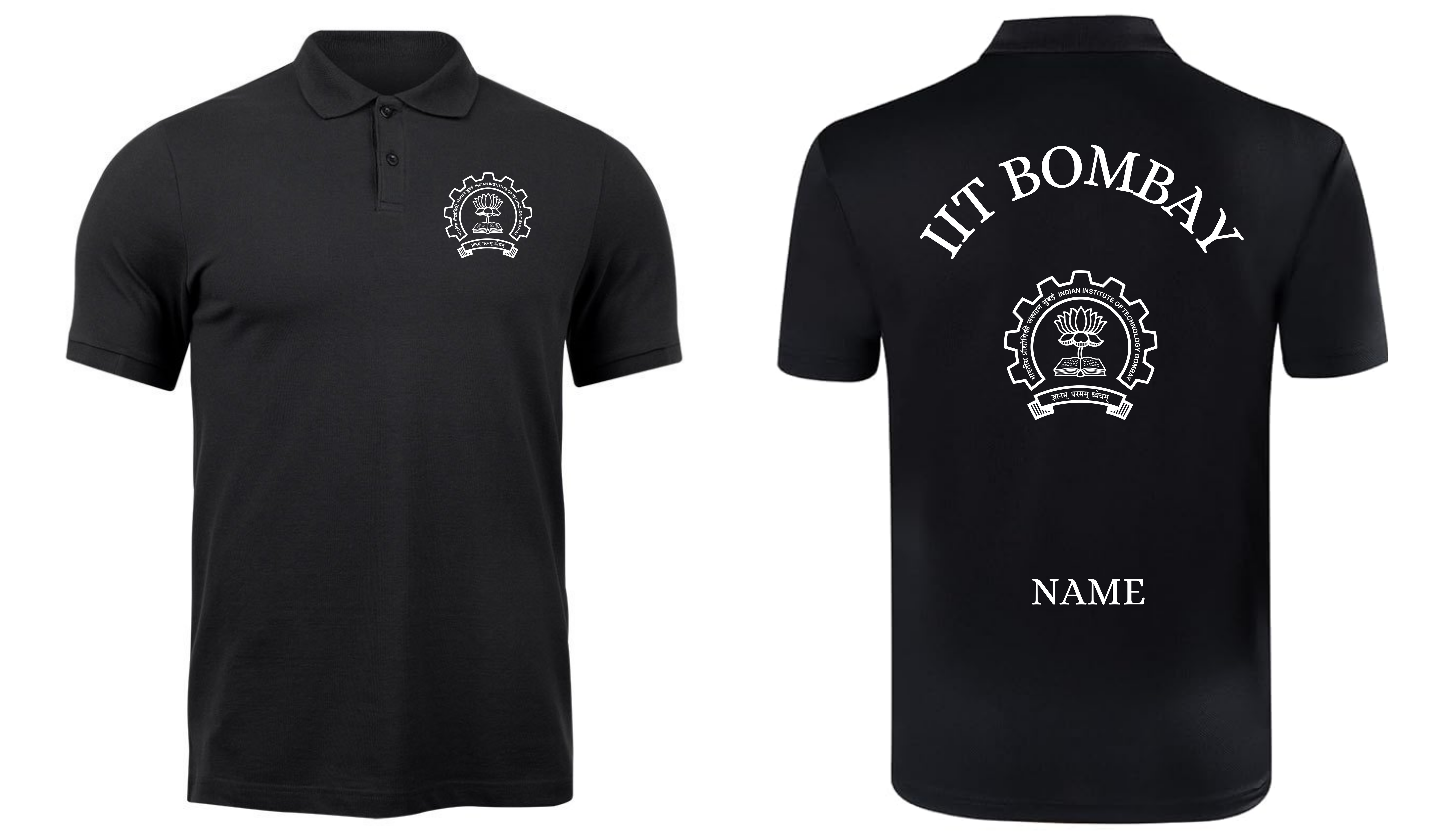 IIT BOMBAY Polo T-SHIRT Classic Design 1 ( CampusCart Design )