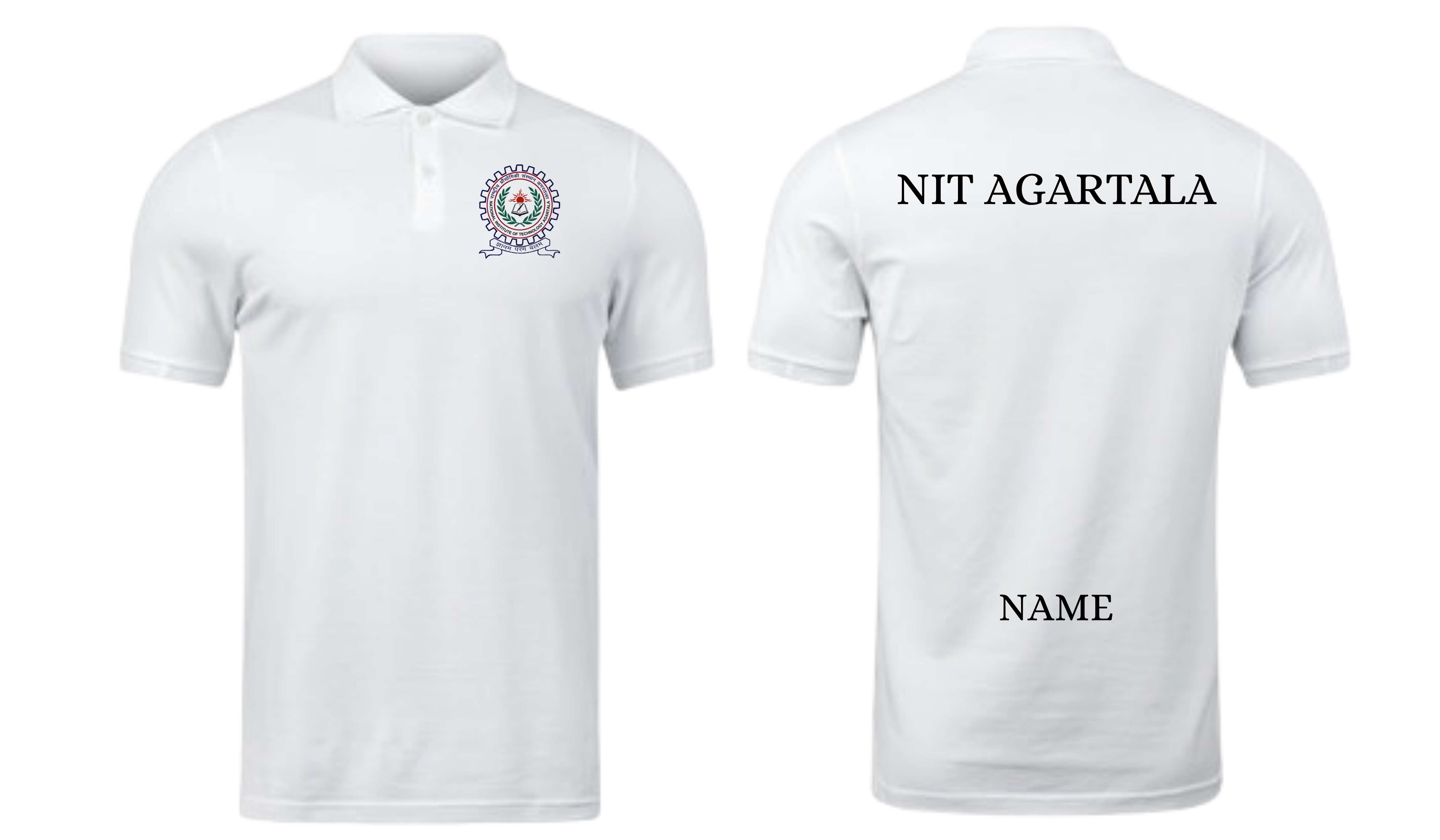 NIT Agartala POLO T-SHIRT Classic Design  ( Ak design )