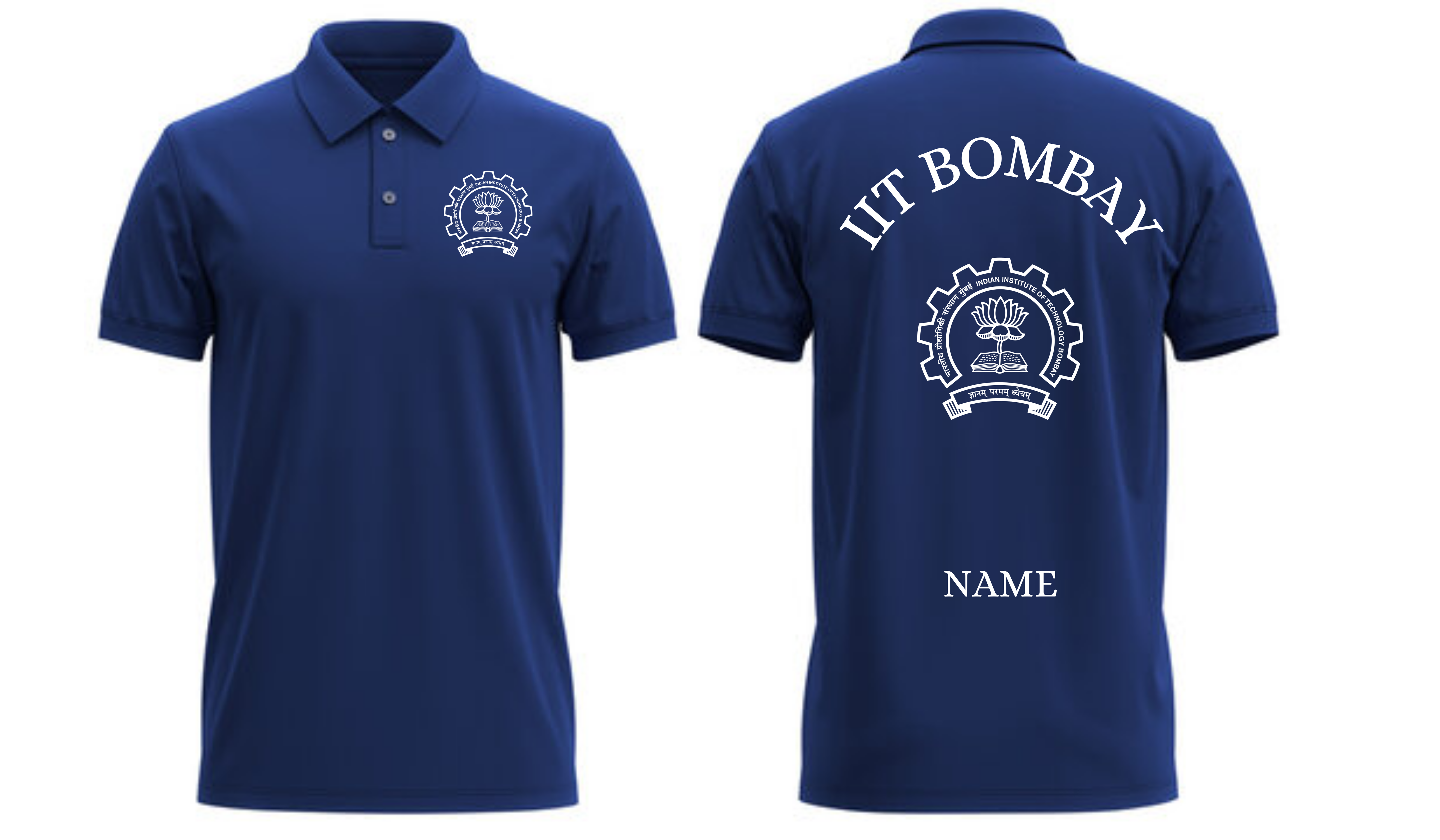 IIT BOMBAY Polo T-SHIRT Classic Design 1 ( CampusCart Design )