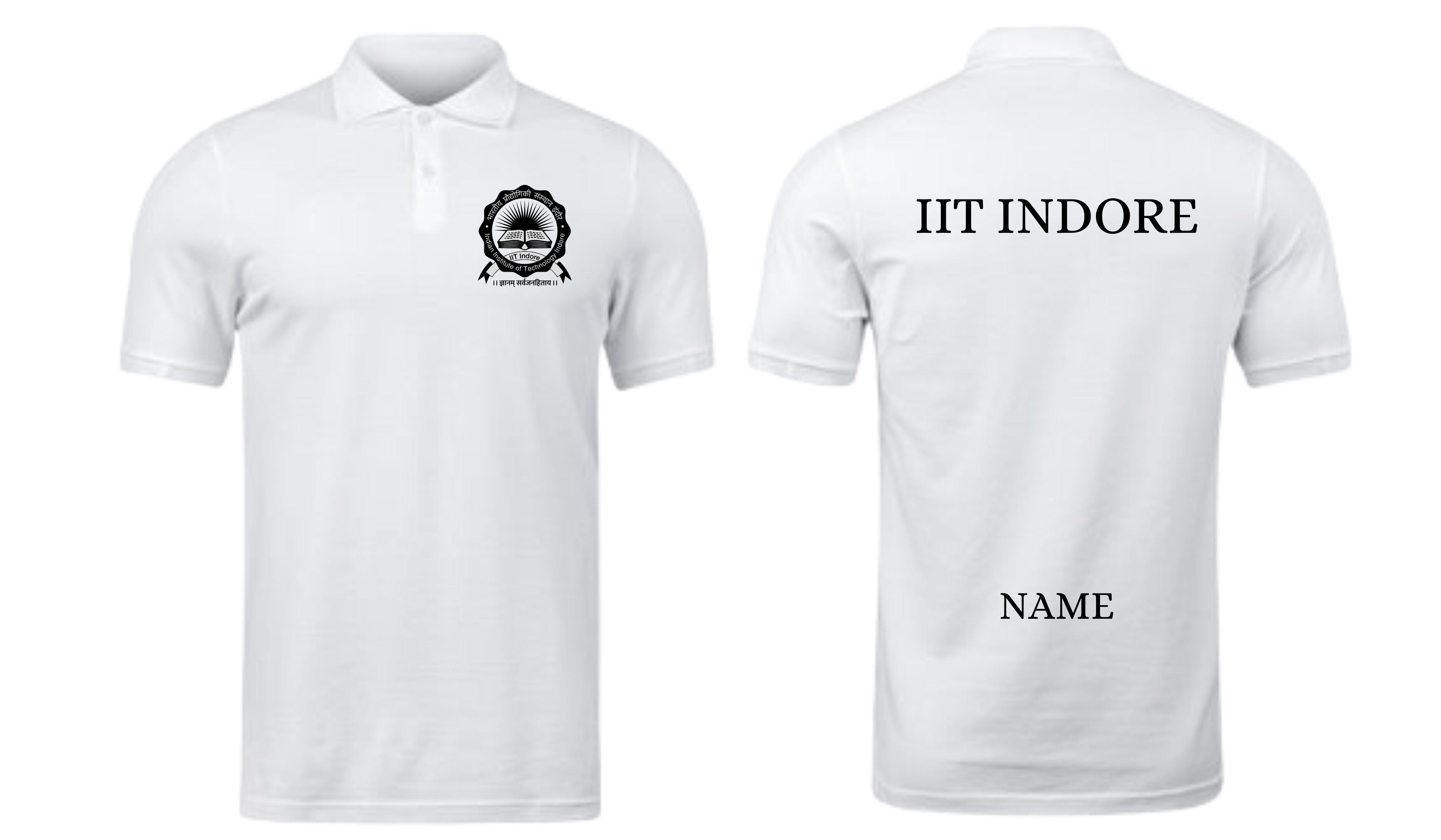 IIT INDORE POLO T-SHIRT Classic Design ( Ak design )