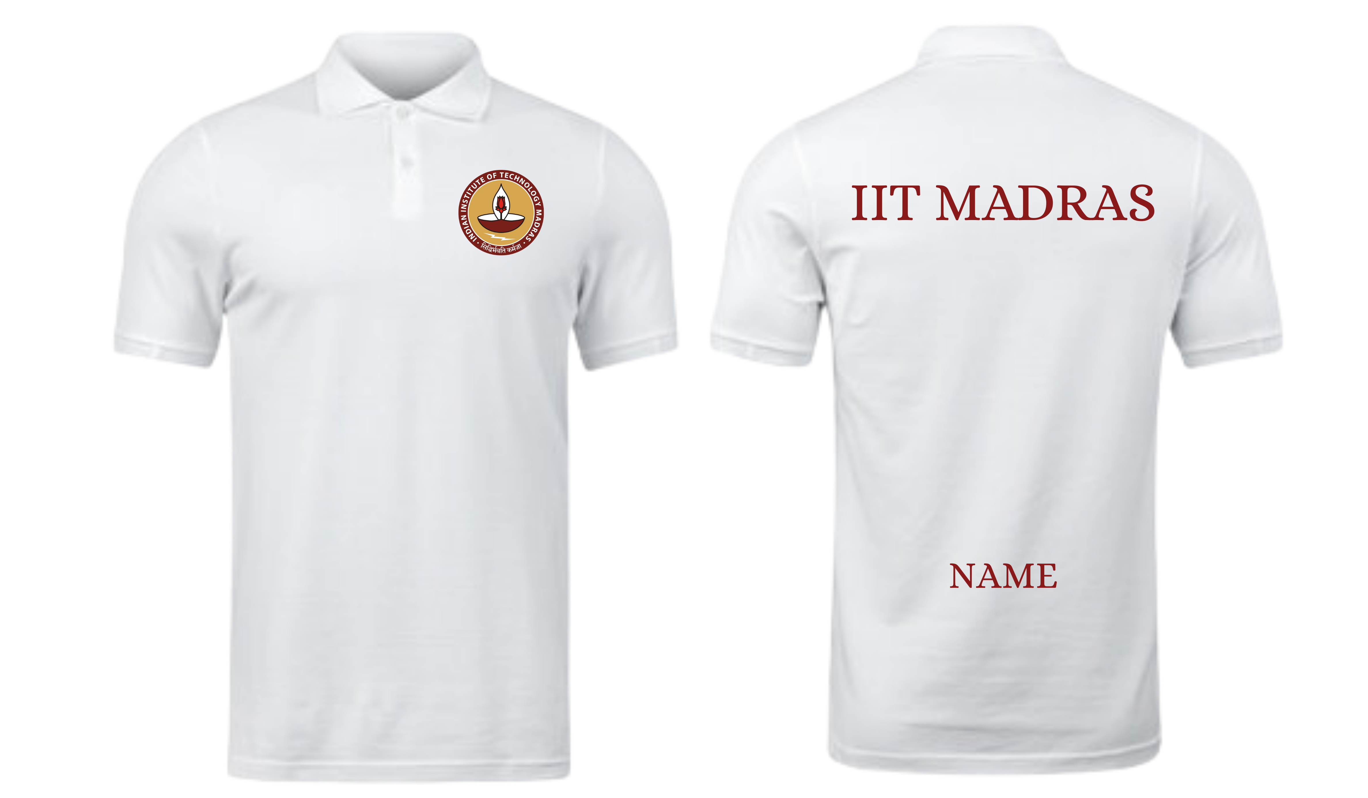 IIT MADRAS POLO T-SHIRT Classic Design  ( Ak design )