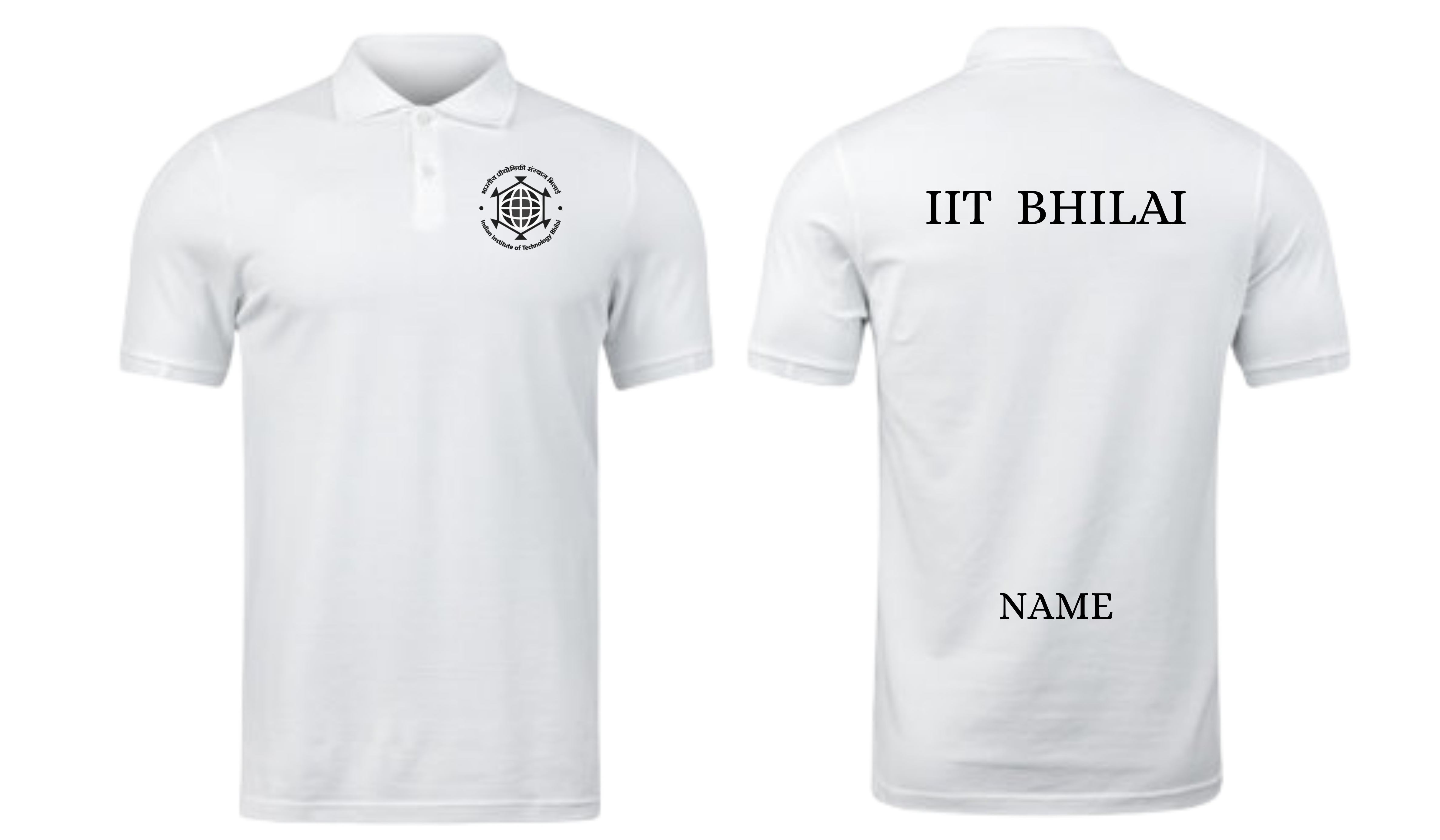 IIT BHILAI POLO T-SHIRT Classic Design  ( Ak design )