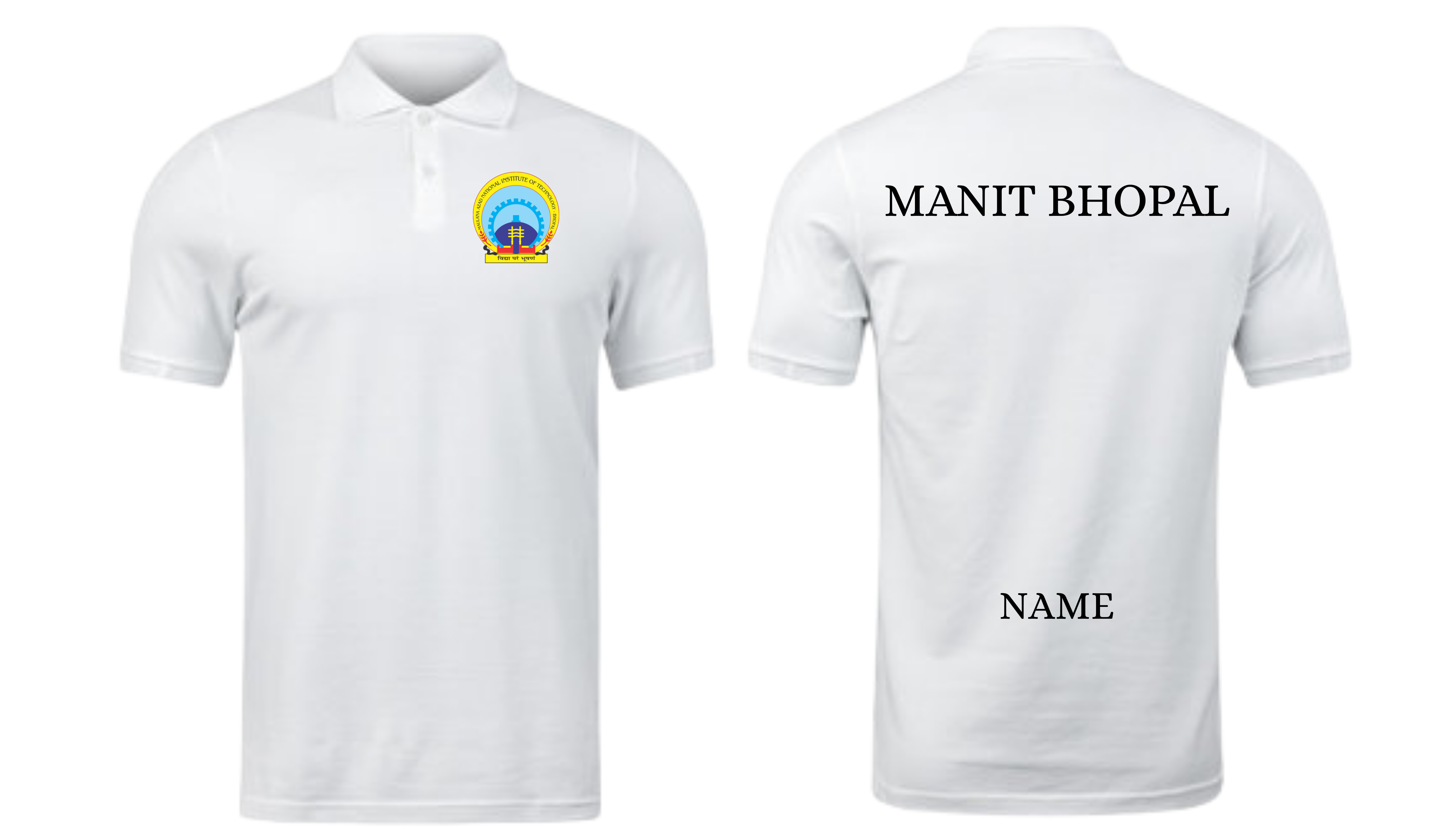 NIT BHOPAL POLO T-SHIRT Classic Design  ( Ak design )