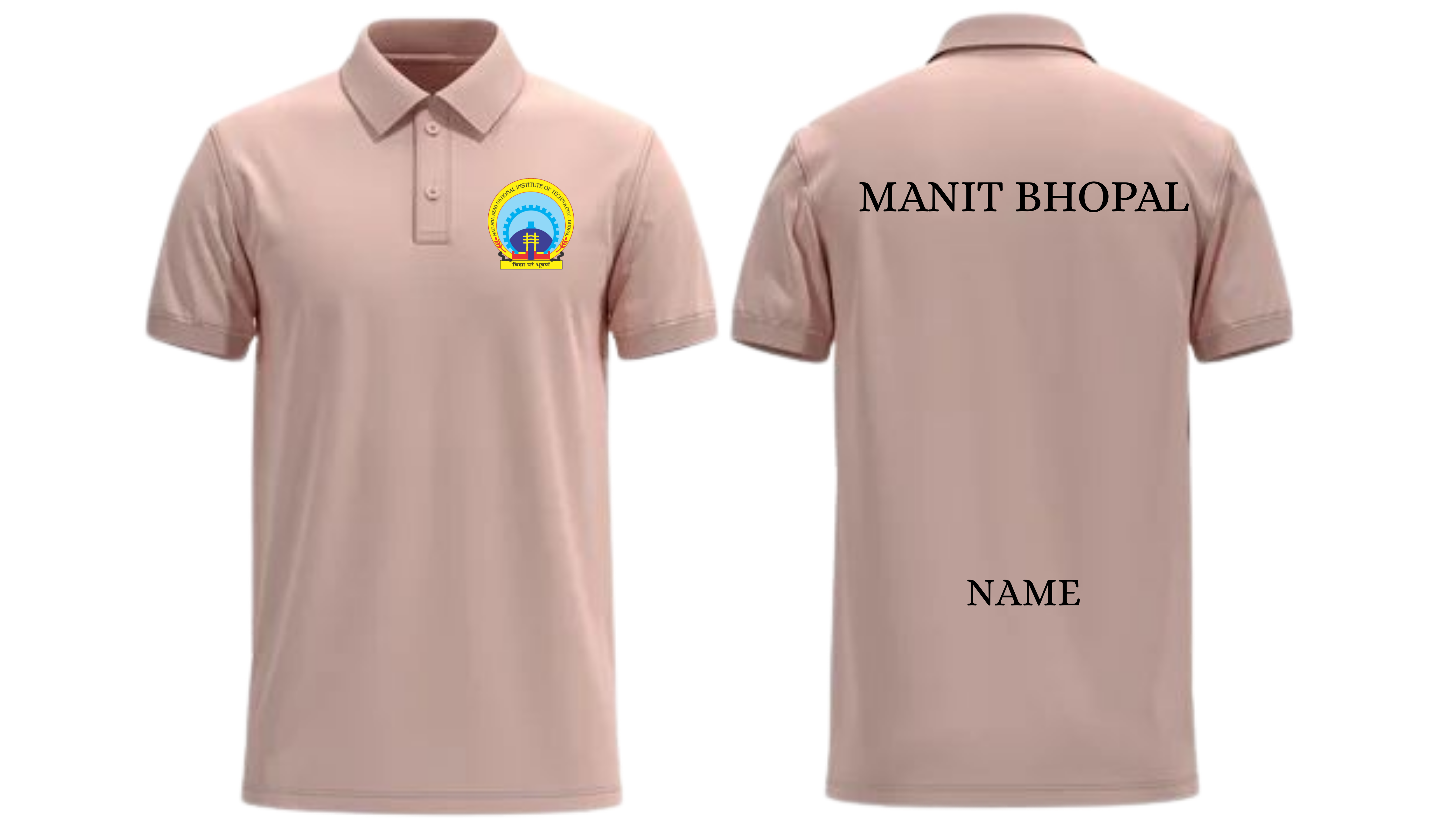 NIT BHOPAL POLO T-SHIRT Classic Design  ( Ak design )