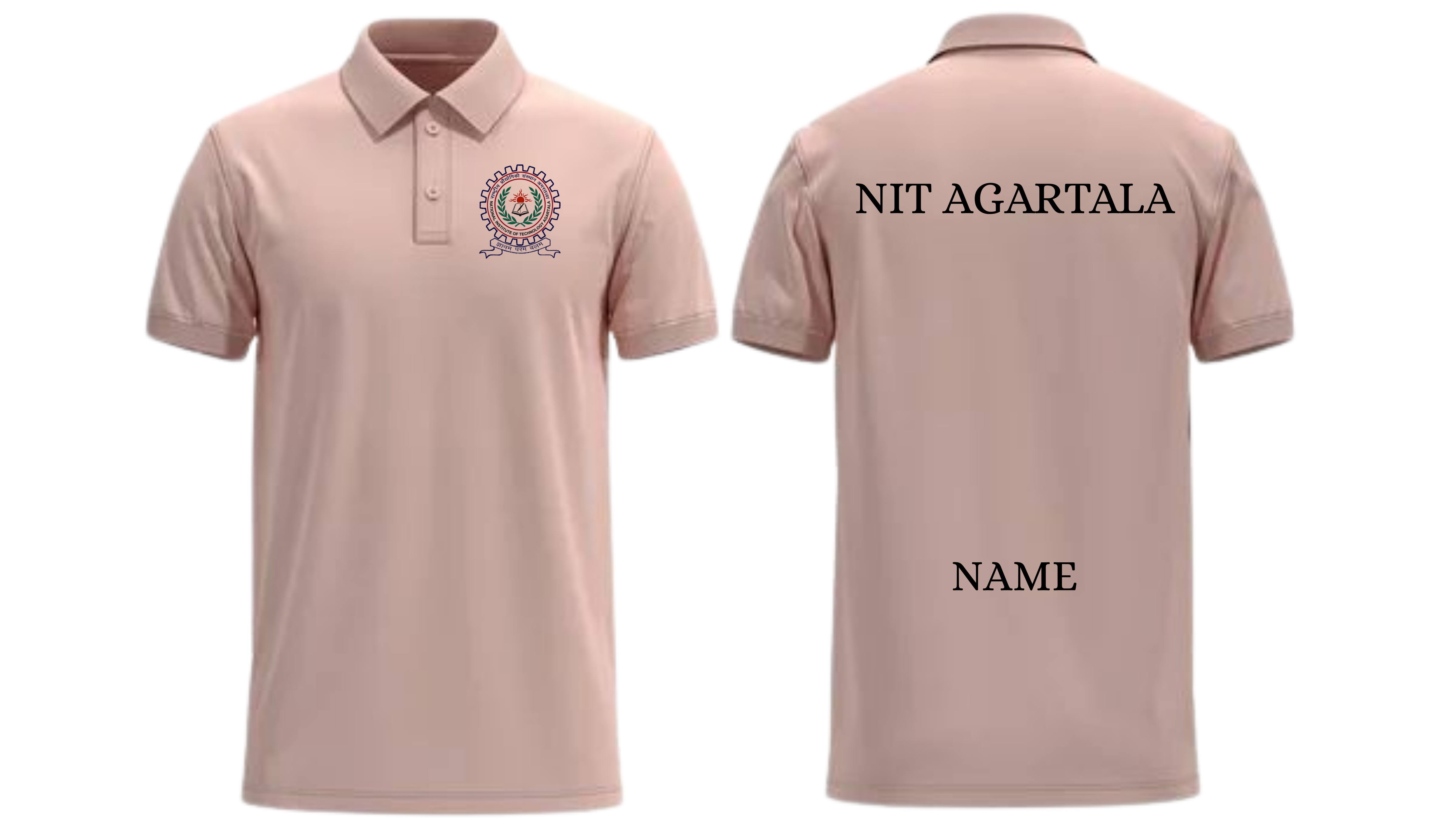NIT Agartala POLO T-SHIRT Classic Design  ( Ak design )