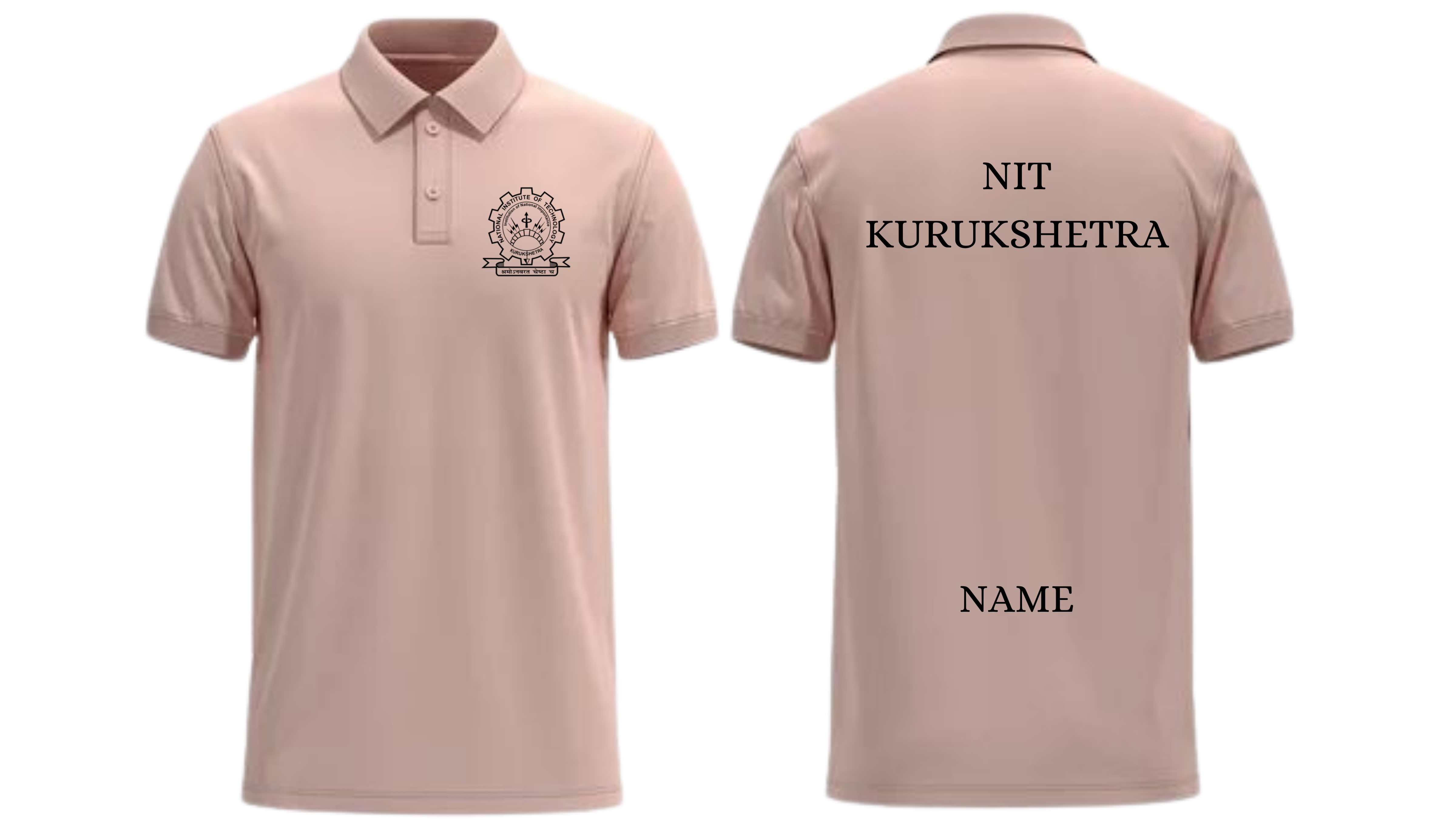 NIT Kurukshetra POLO T-SHIRT Classic Design ( Ak design )