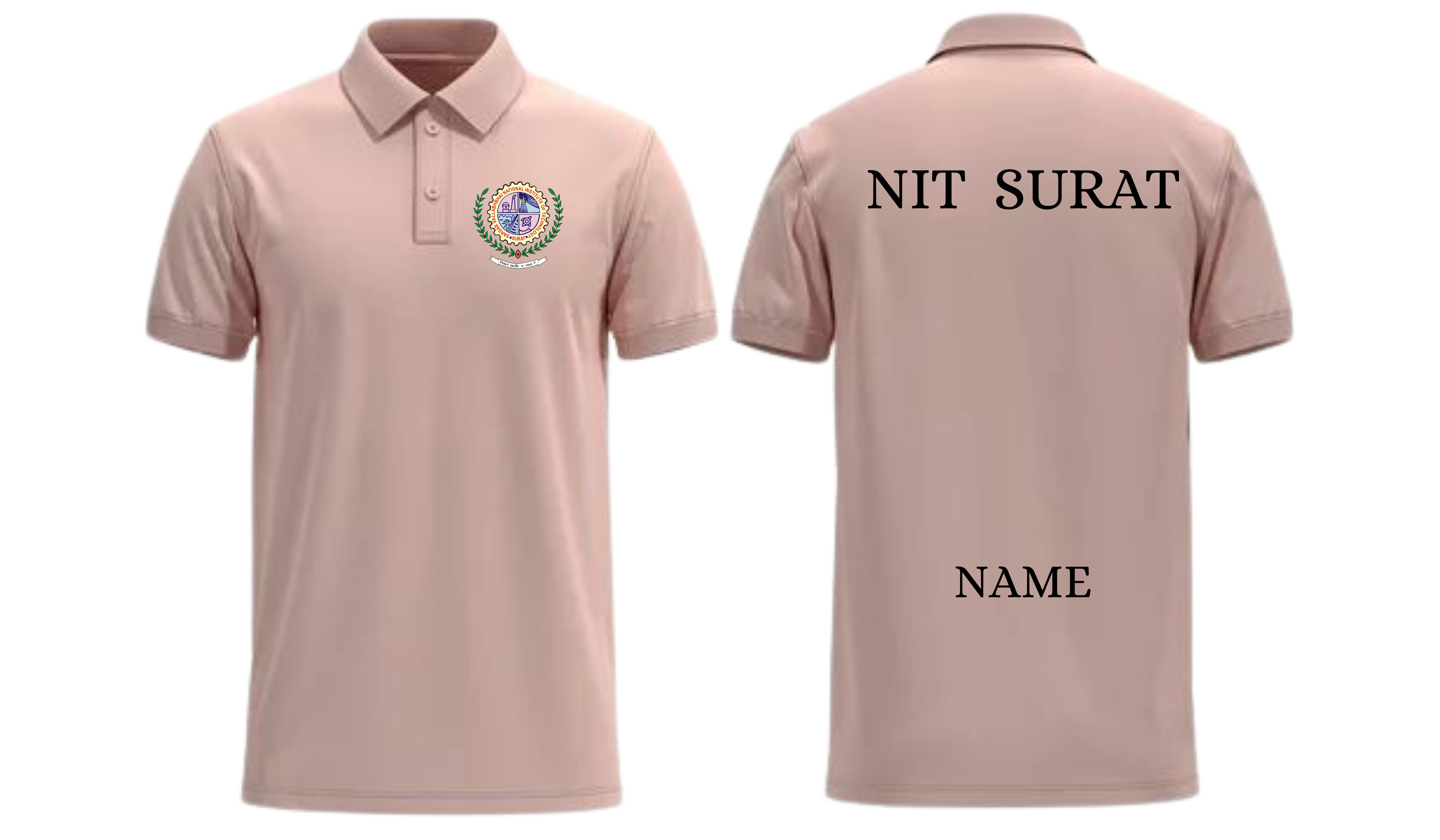 NIT Surat POLO T-SHIRT Classic Design ( Ak design )