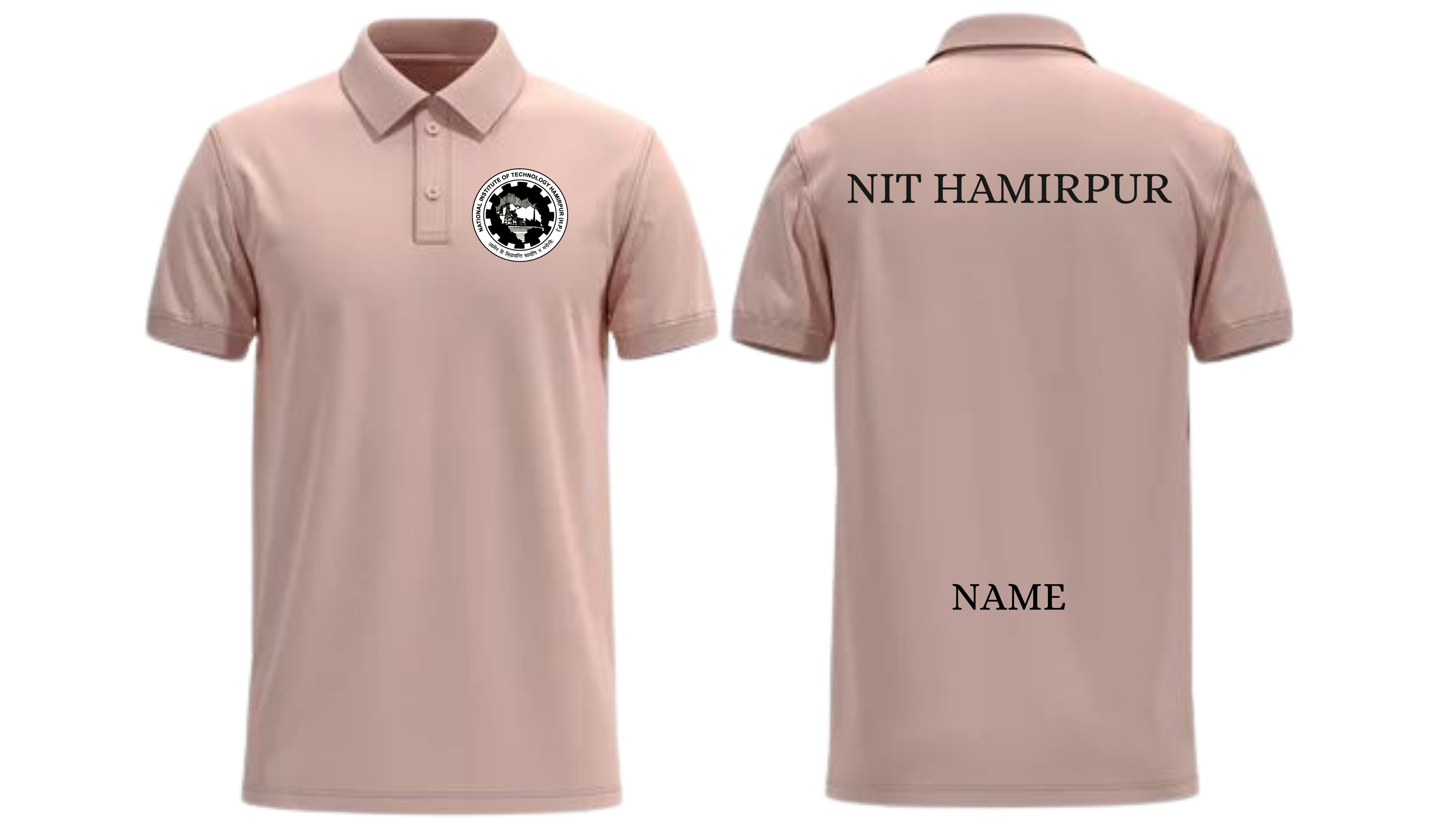 NIT Hamirpur POLO T-SHIRT Classic Design ( Ak design )