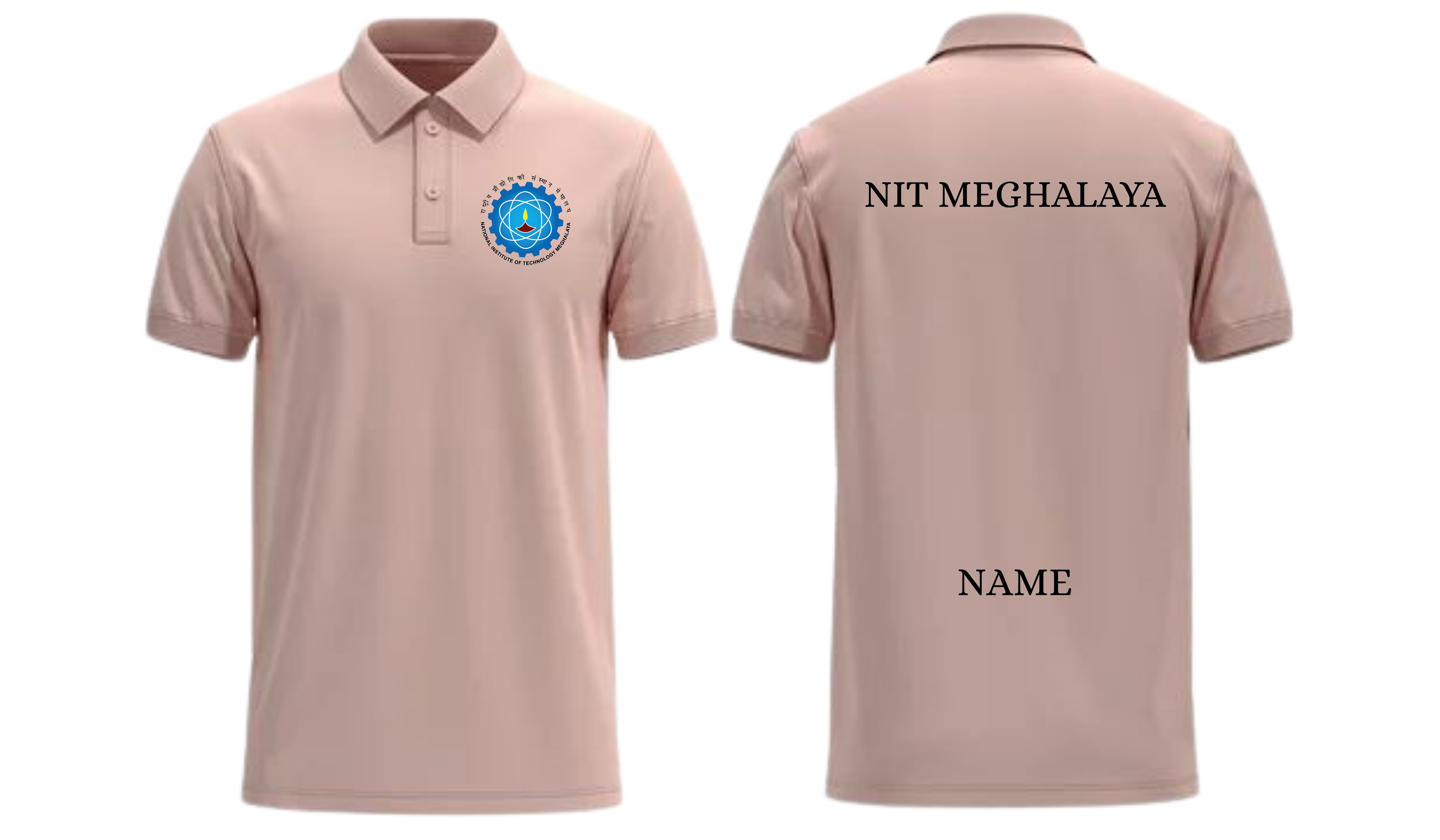 NIT Meghalaya POLO T-SHIRT Classic Design ( Ak design )