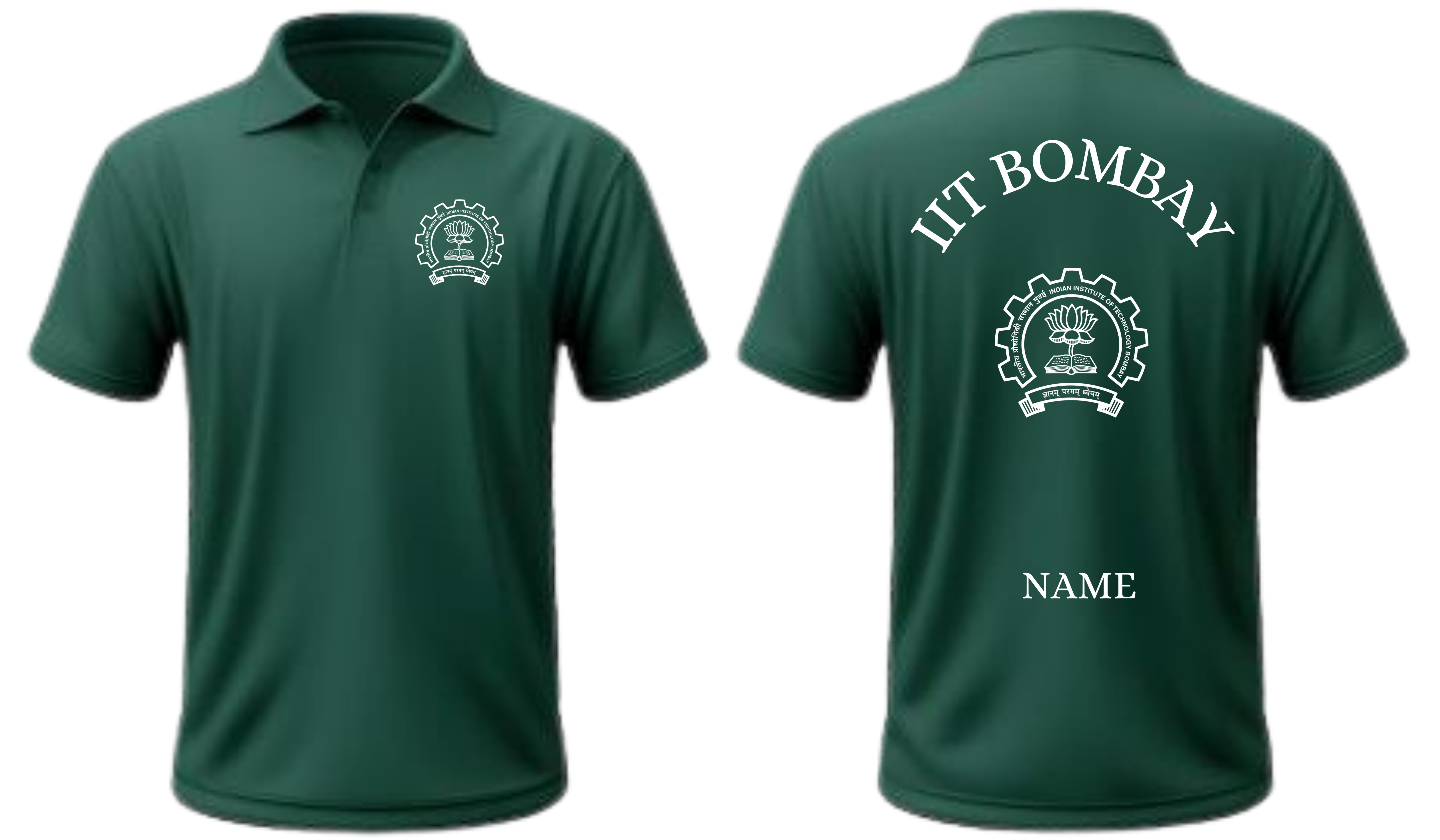 IIT BOMBAY Polo T-SHIRT Classic Design 1 ( CampusCart Design )