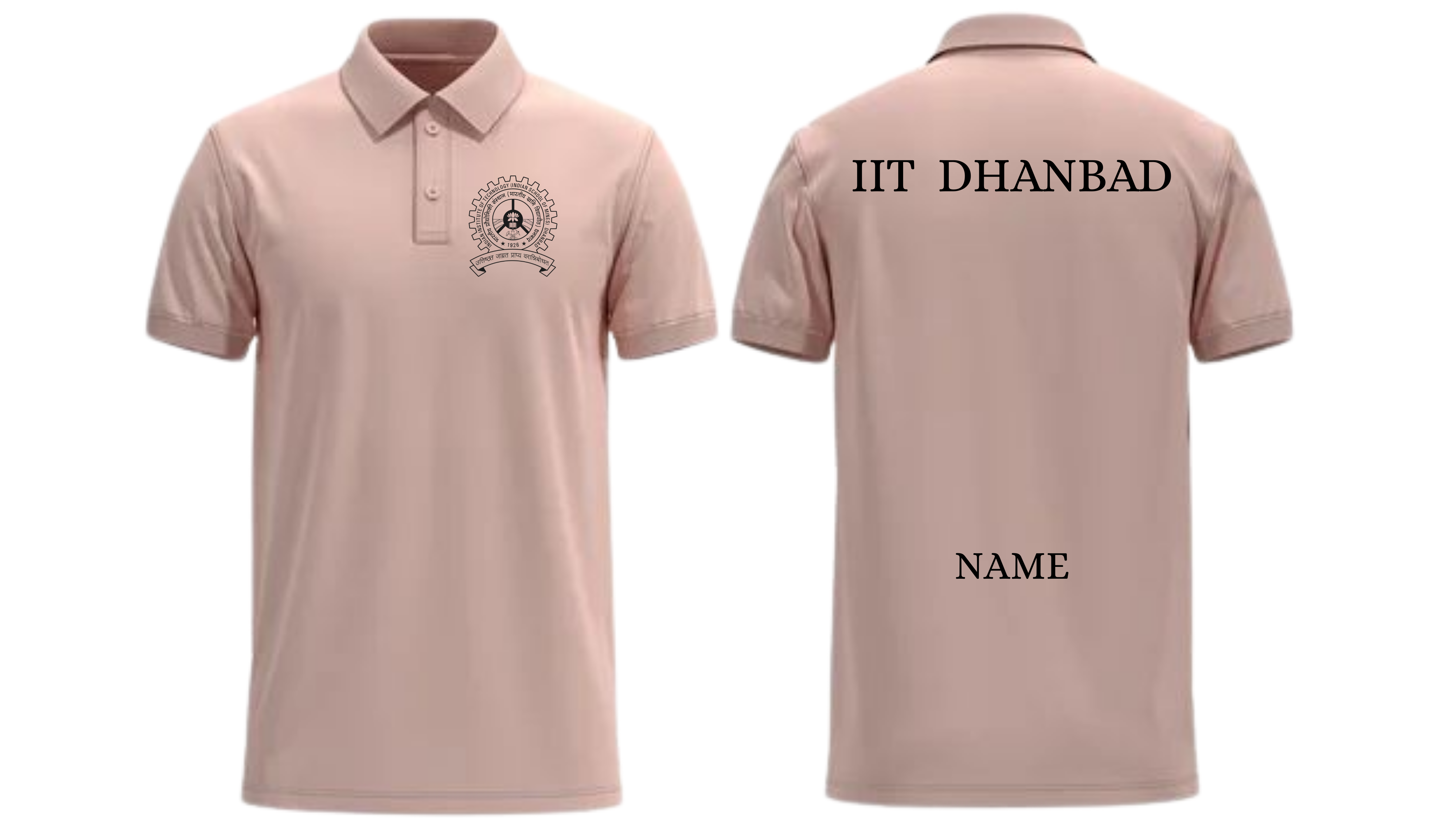 IIT Dhanbad POLO T-SHIRT Classic Design ( Ak design )