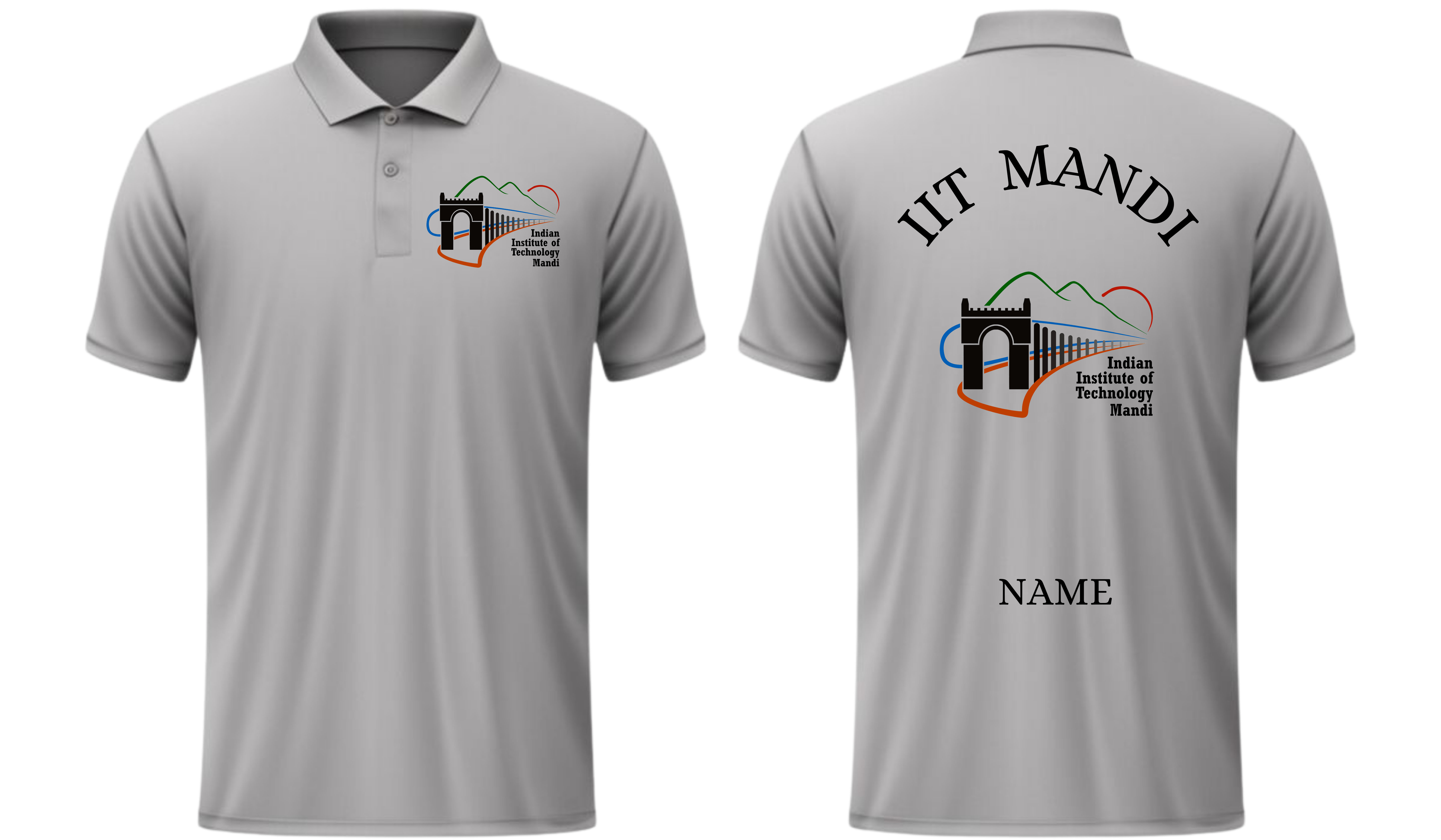 IIT Mandi Polo T-SHIRT Classic Design 1 ( CampusCart Design )