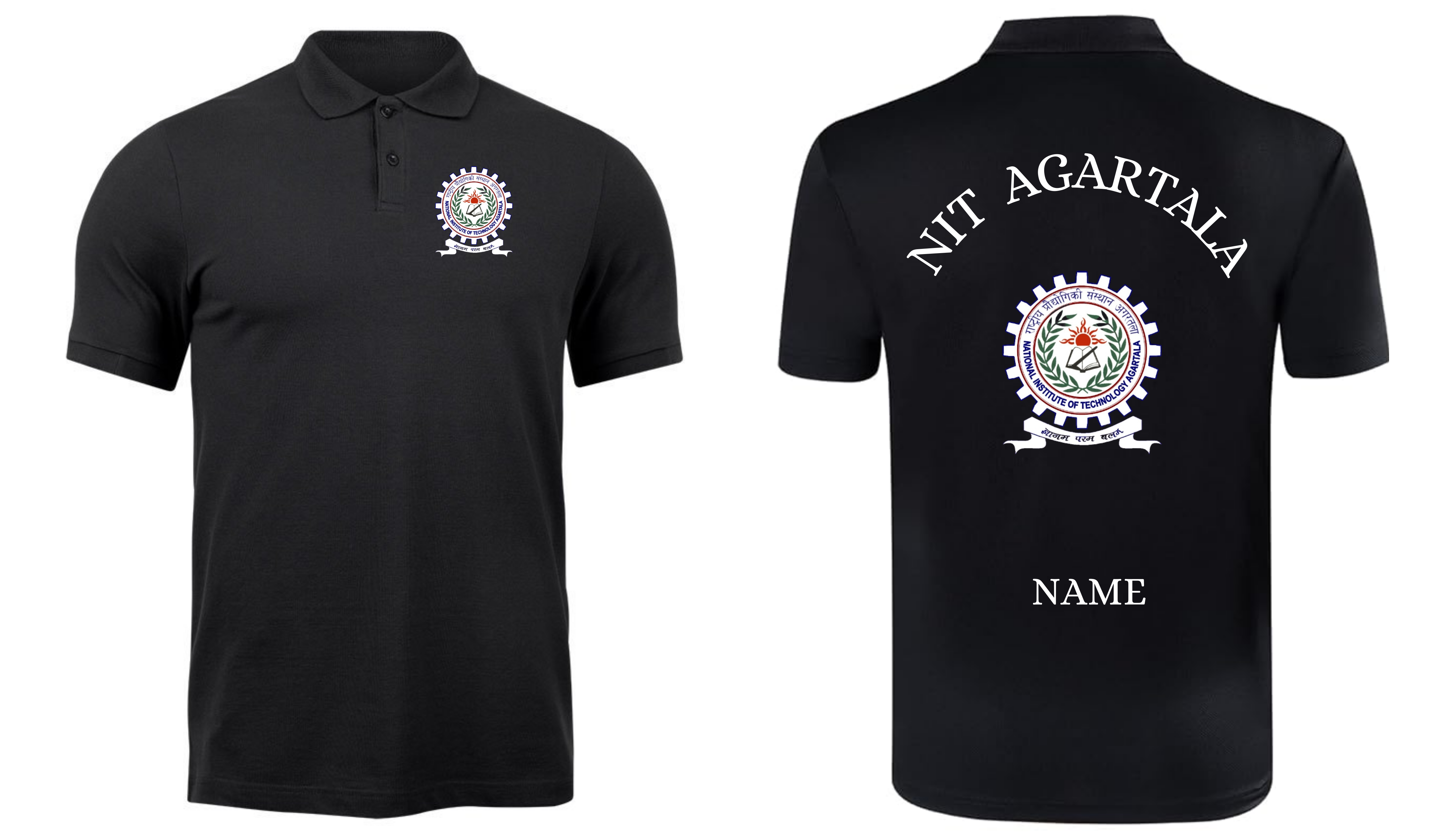 NIT Agartala POLO T-SHIRT Classic Design 1  ( Ak design )