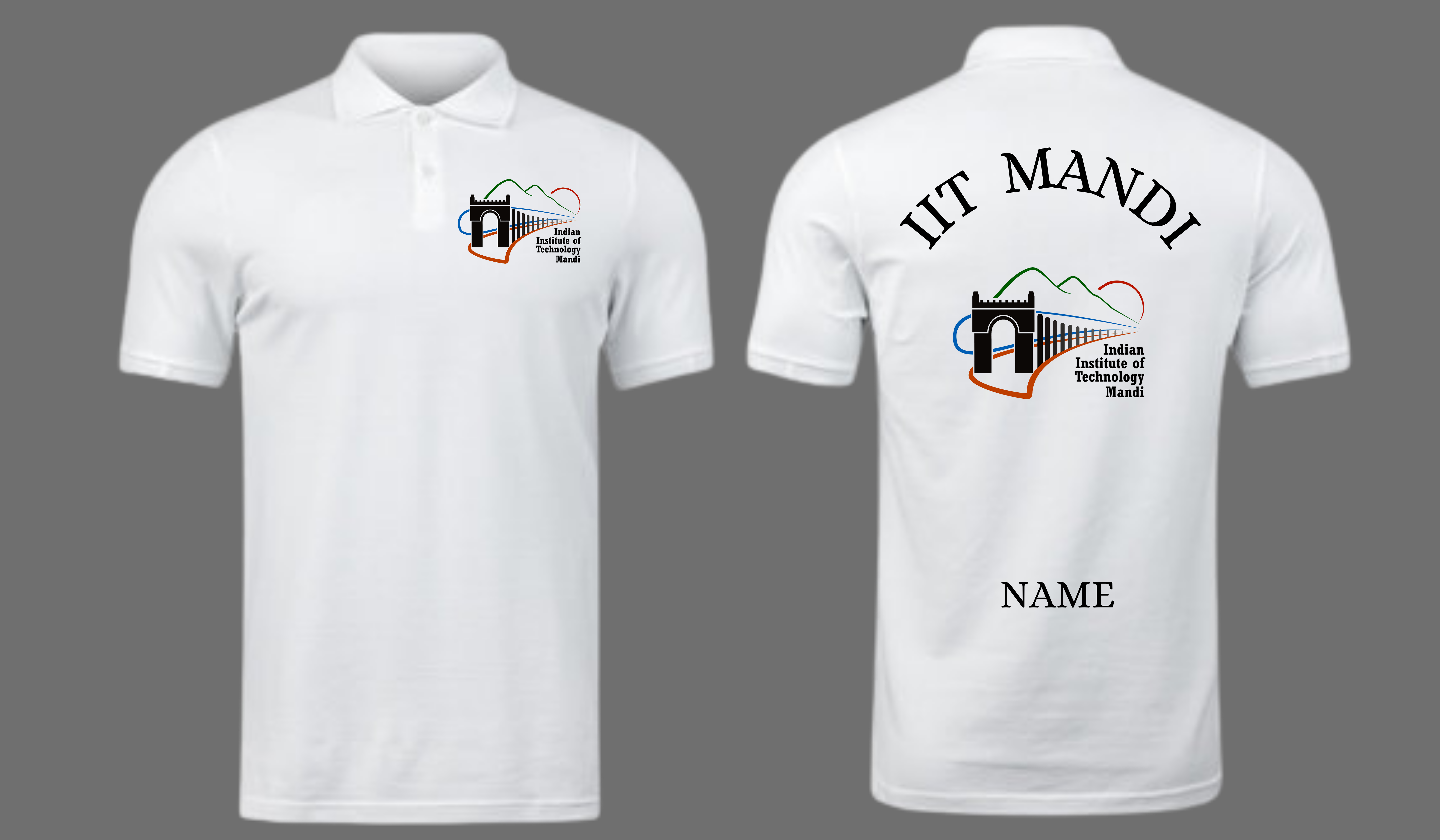 IIT Mandi Polo T-SHIRT Classic Design 1 ( CampusCart Design )