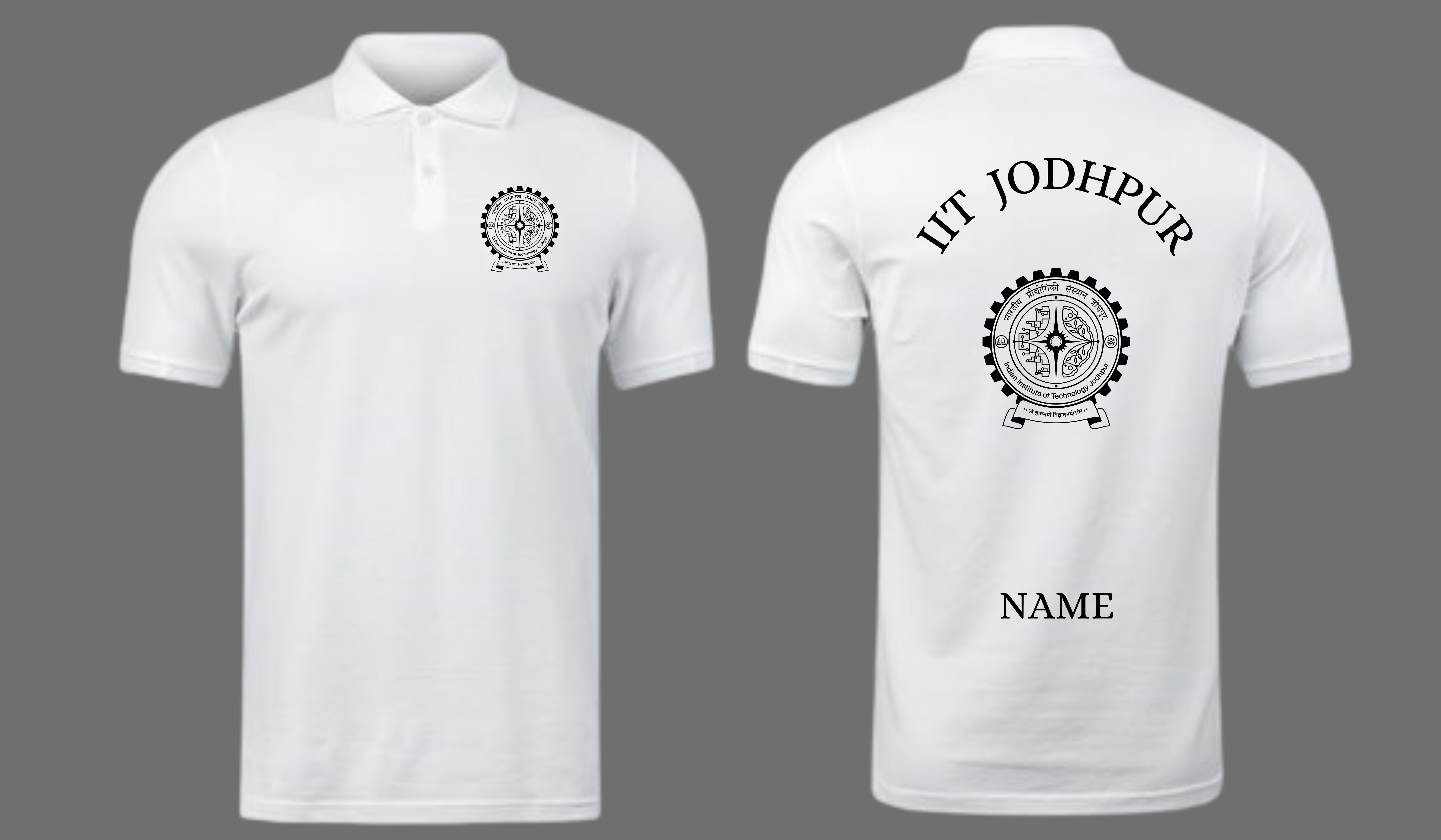 IIT JODHPUR POLO T-SHIRT Classic design 1 ( CampusCart Design )