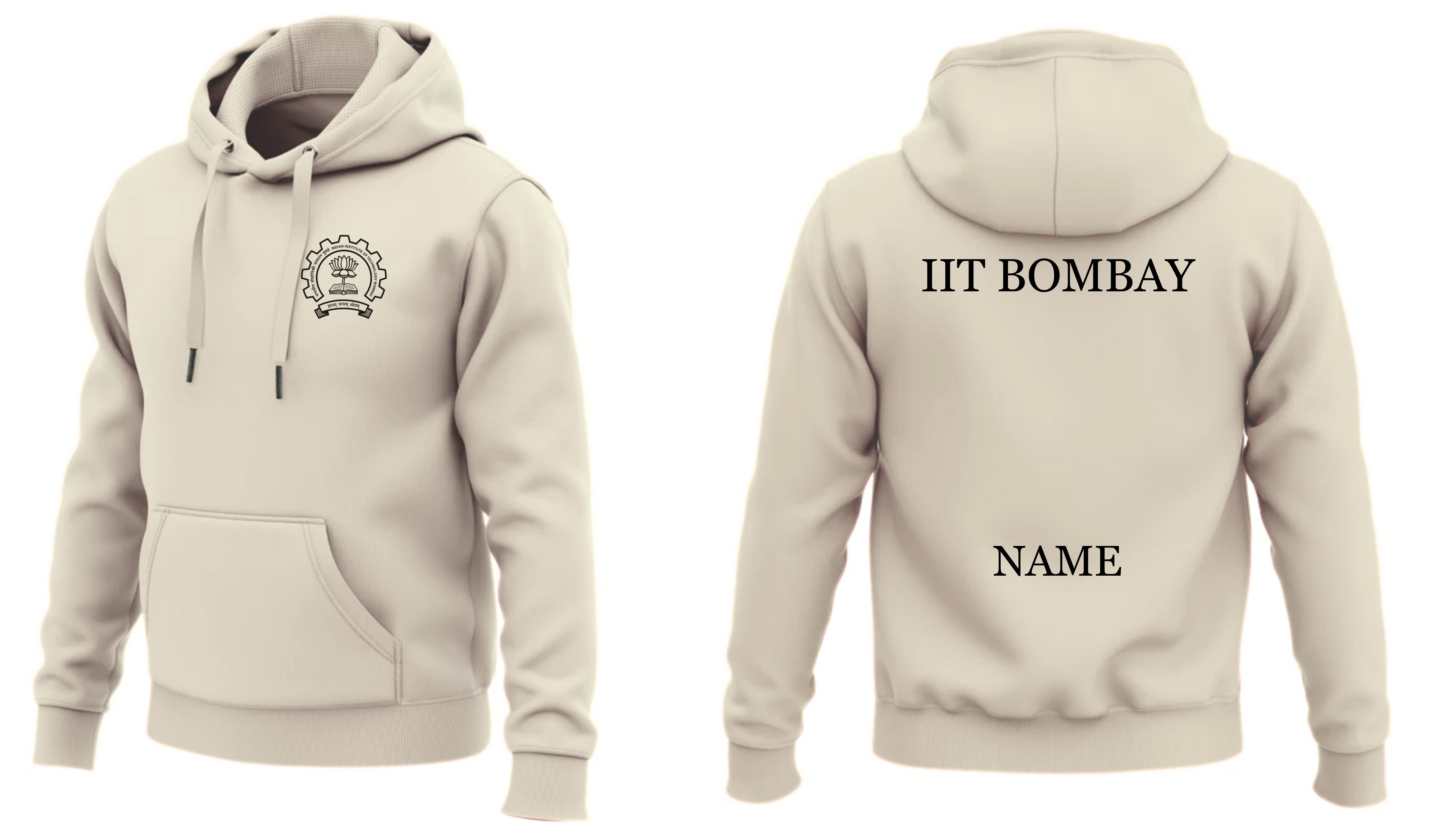 IIT BOMBAY Hoodies Classic Design  ( Ak Design )