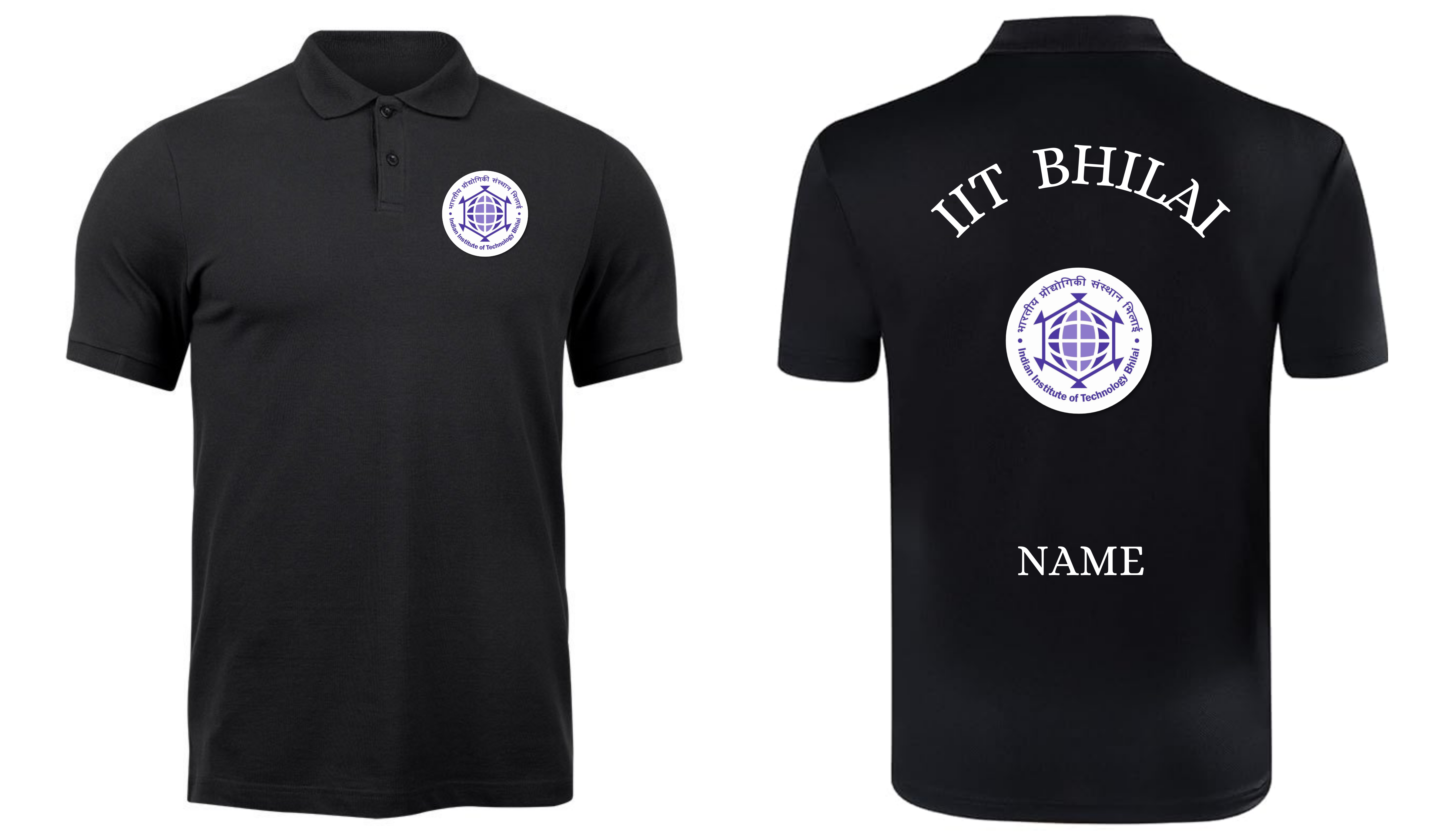 IIT BHILAI POLO T-SHIRT Classic Design 1  ( Ak design )
