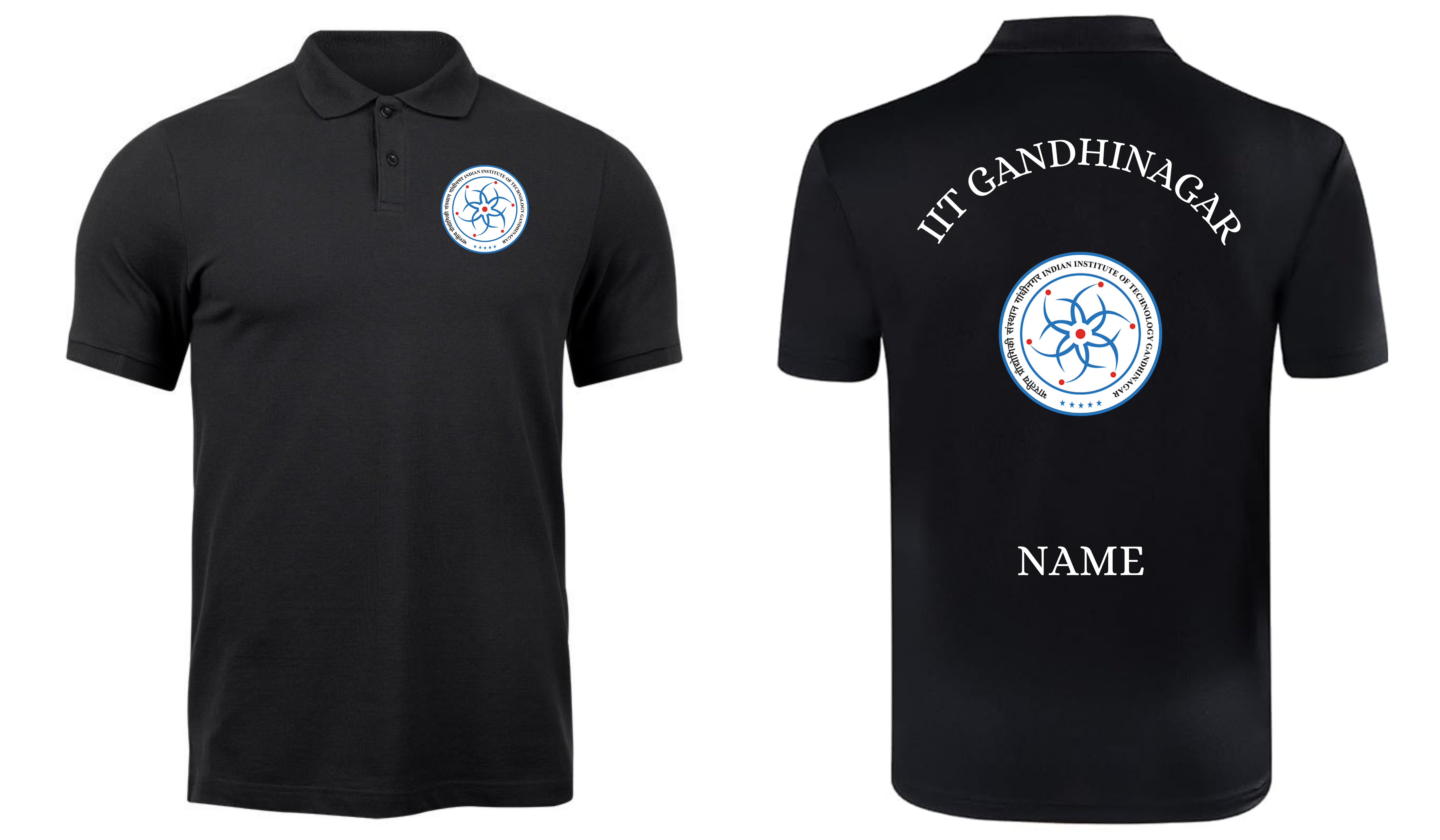 IIT Gandhinagar POLO T-SHIRT Classic Design 1 ( Ak design )