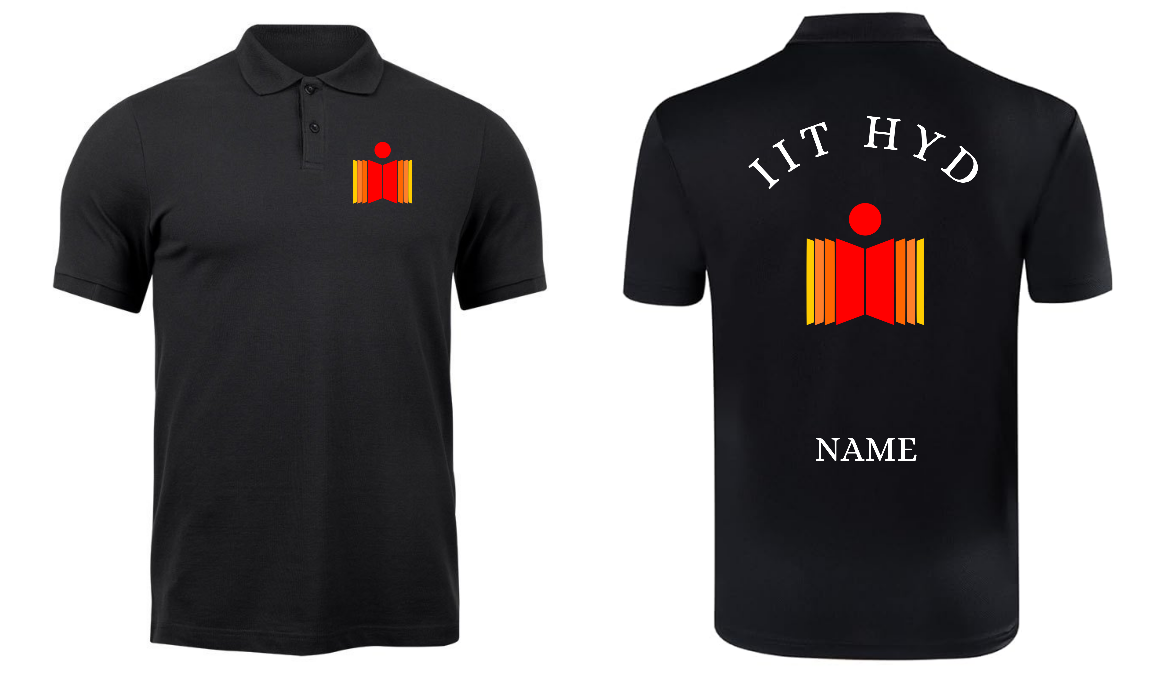 IIT HYDERABAD POLO T-SHIRT Classic Design 1 ( Ak design )