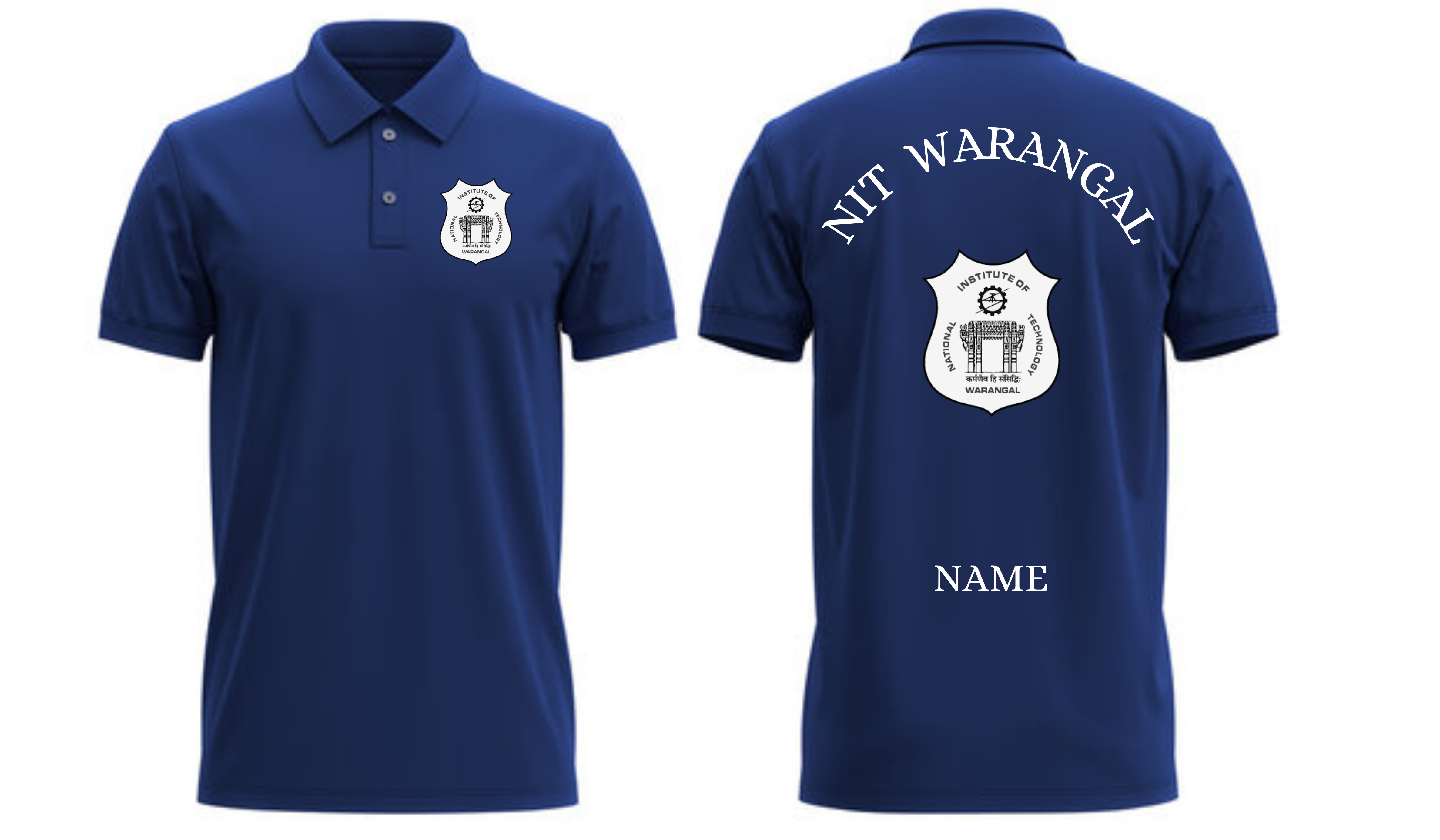 NIT Warangal POLO T-SHIRT Classic Design 1 ( Ak design )
