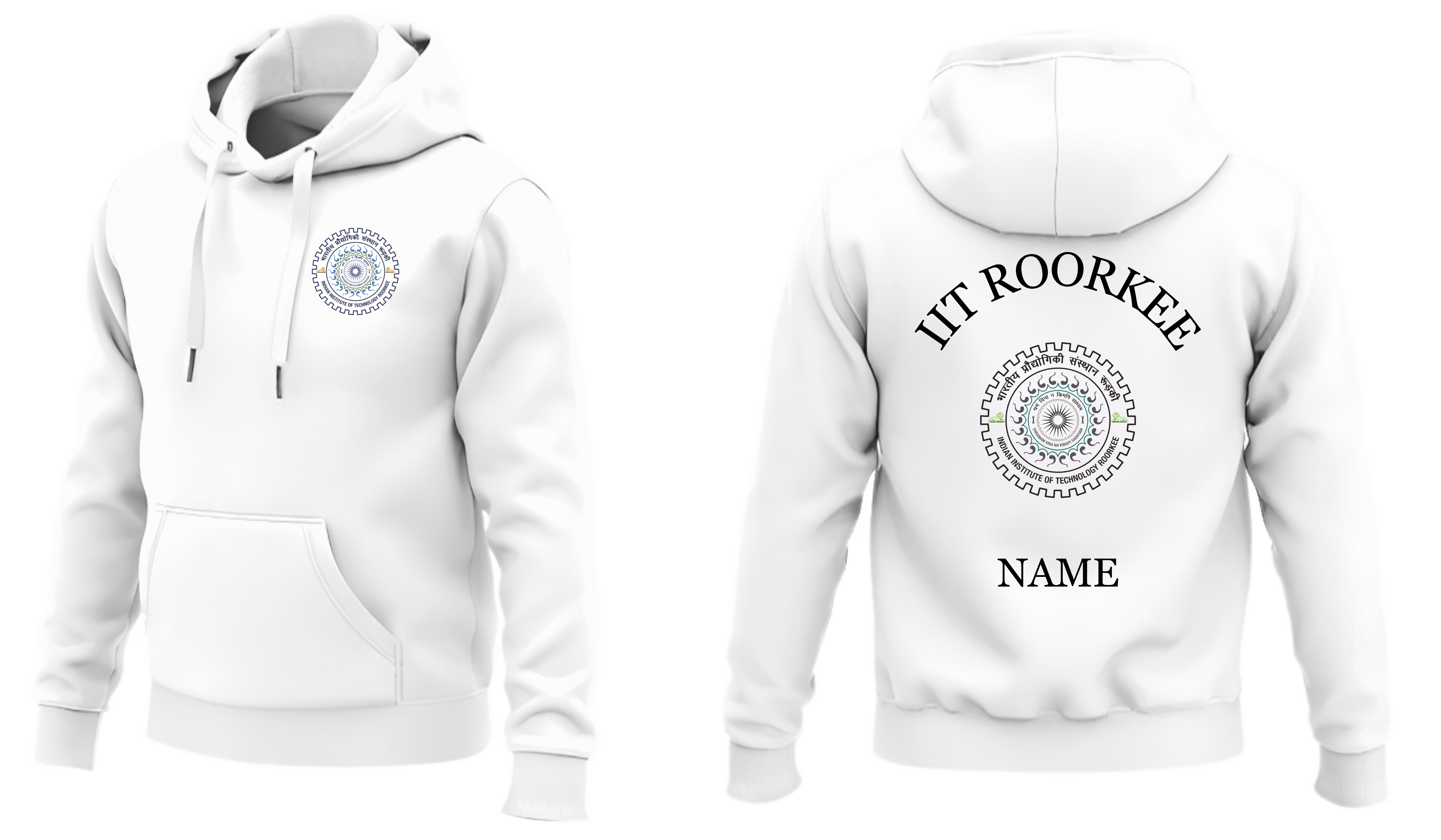 IIT ROORKEE Hoodies Classic Design 1 ( Ak Design )