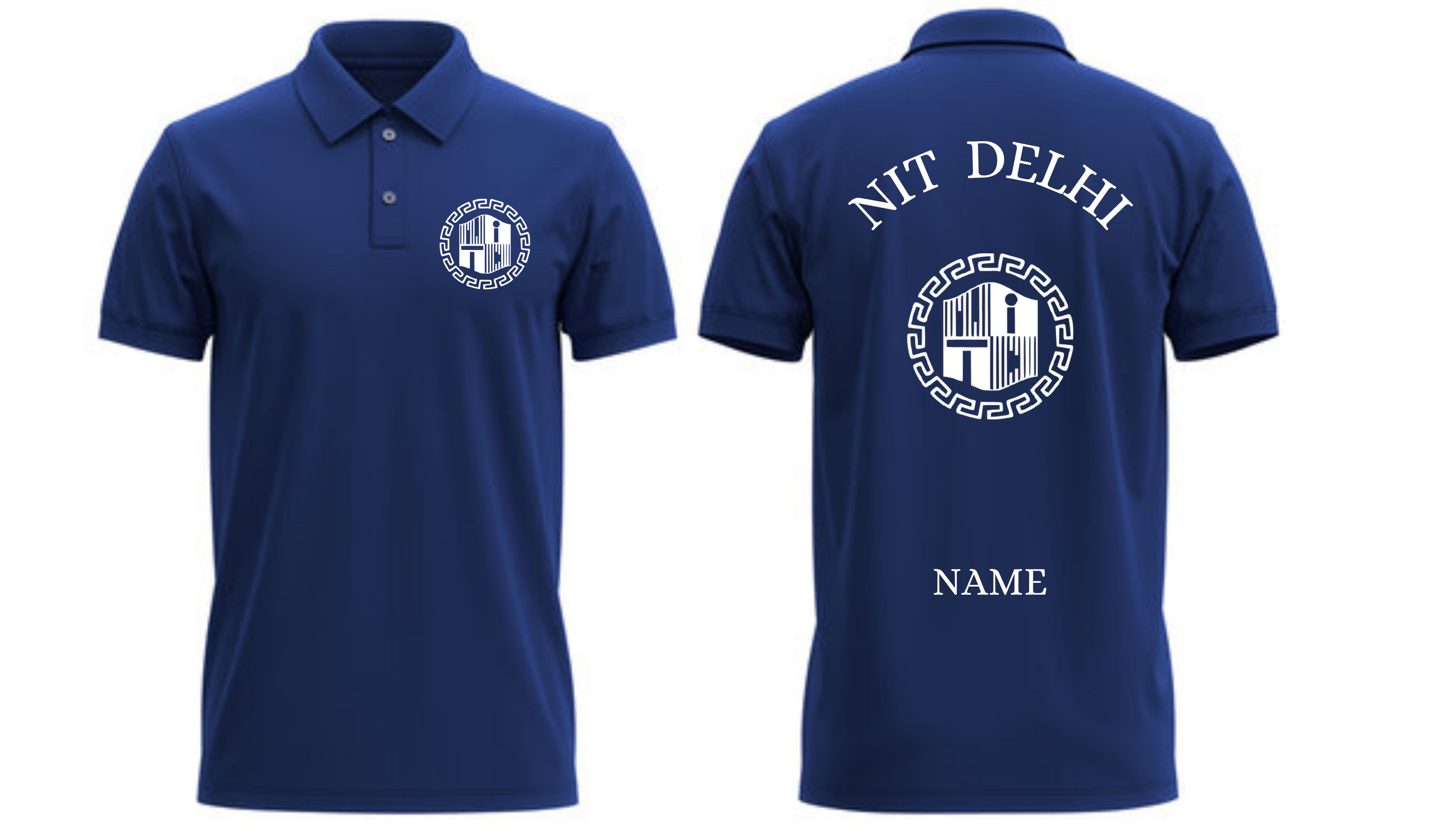 NIT DELHI POLO T-SHIRT Classic Design 1 ( Ak design )