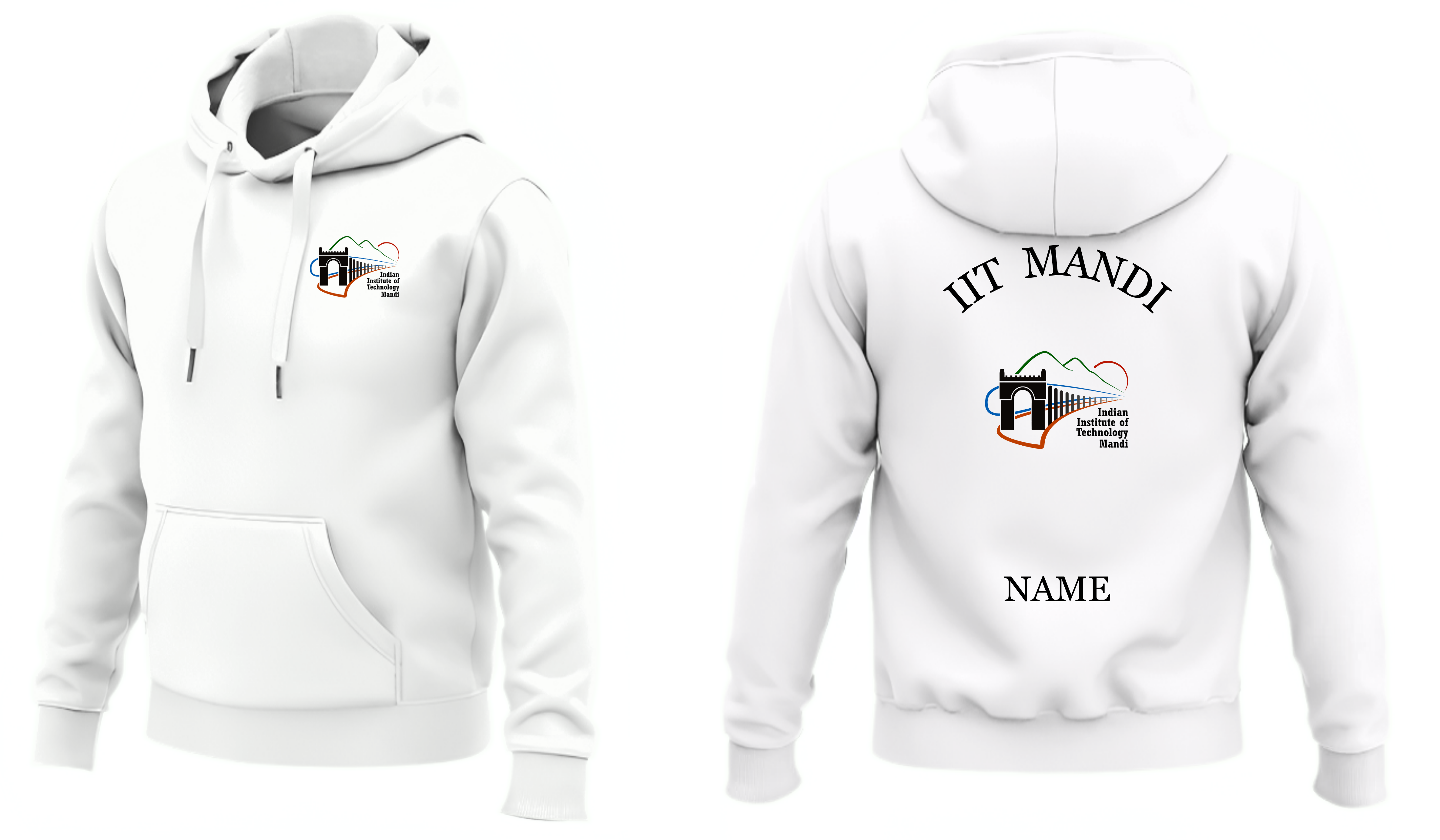 IIT MANDI Hoodies Classic Design 1 ( Ak Design )