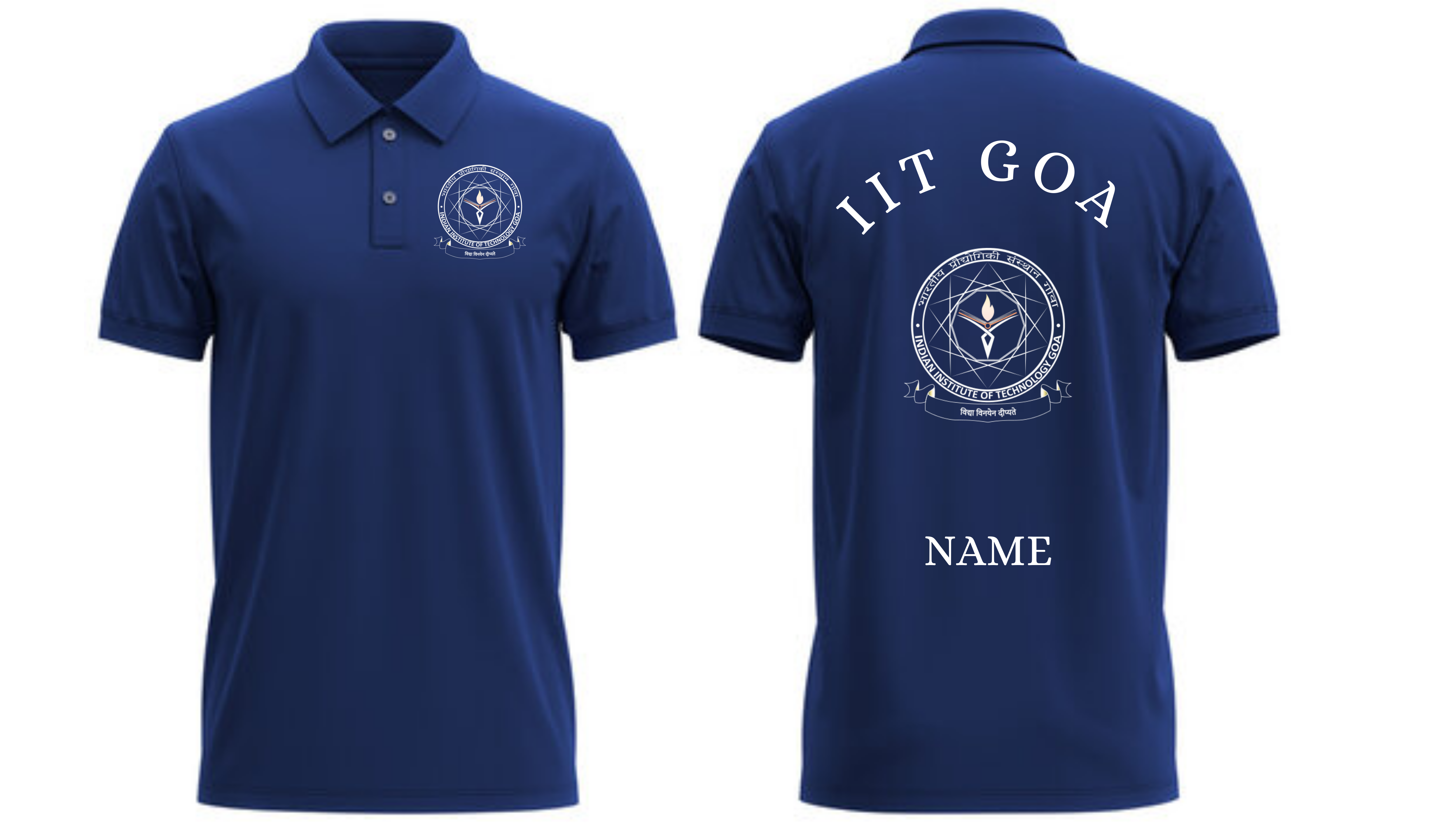 IIT GOA POLO T-SHIRT Classic Design 1 ( Ak design )
