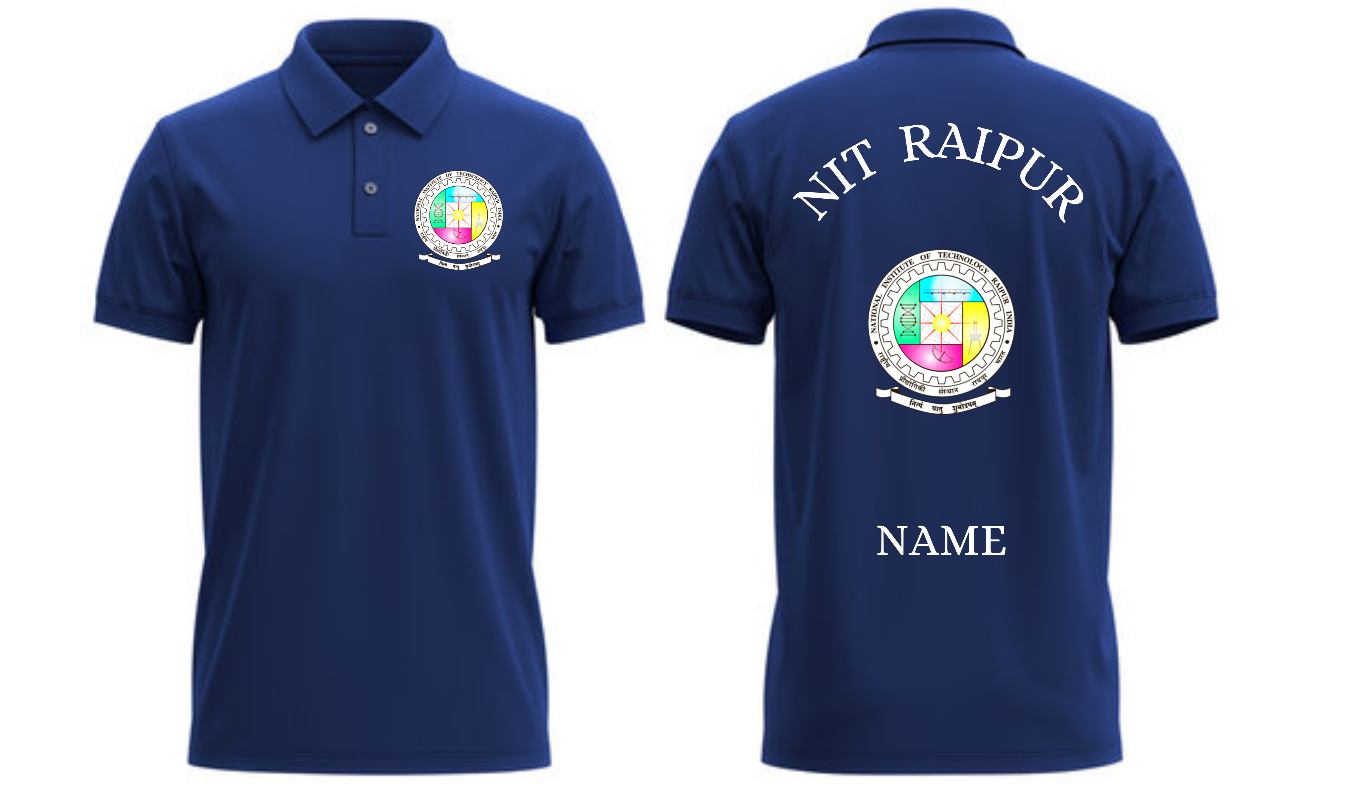 NIT Raipur POLO T-SHIRT Classic Design 1 ( Ak design )