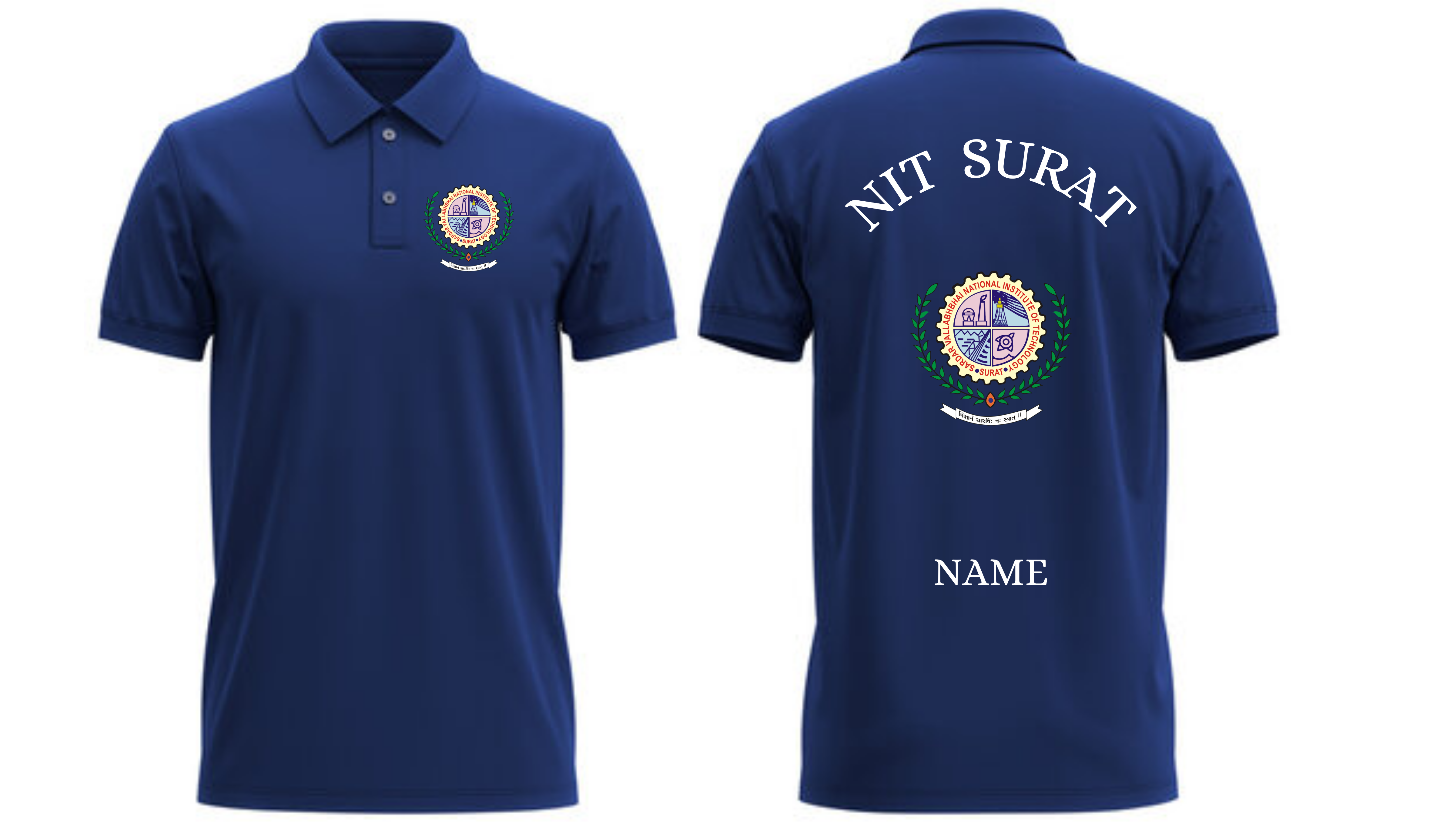 NIT Surat POLO T-SHIRT Classic Design 1 ( Ak design )